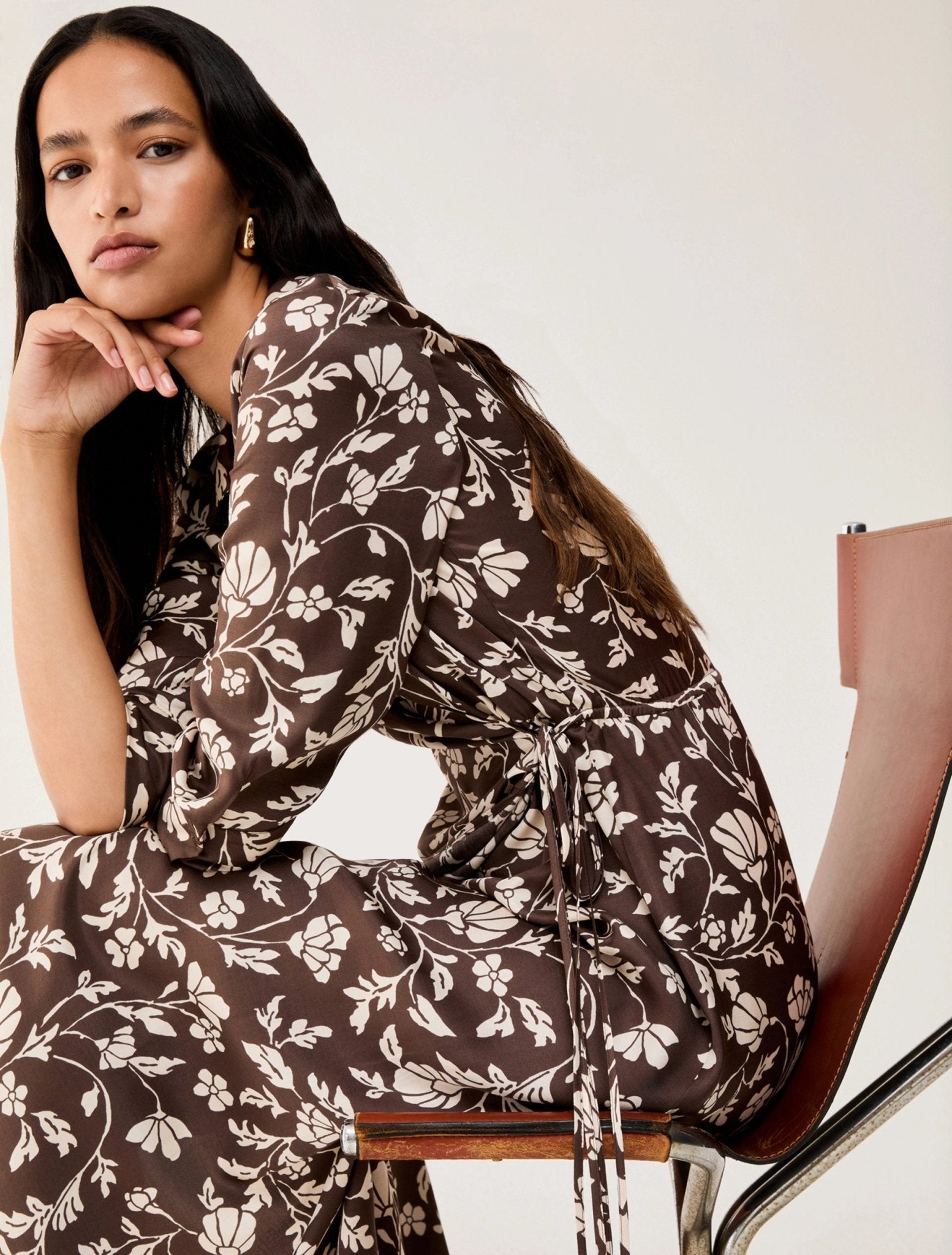 Wrap Dress In Twill Fluido Donna - PennyBlack - World Fashion