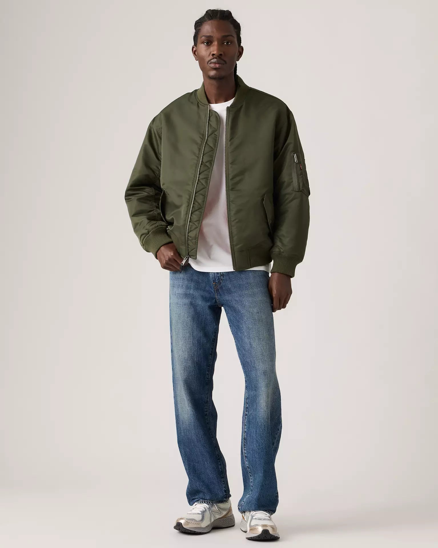 Levis - Jeans 568 dritti larghi Linen+Denim - Uomo