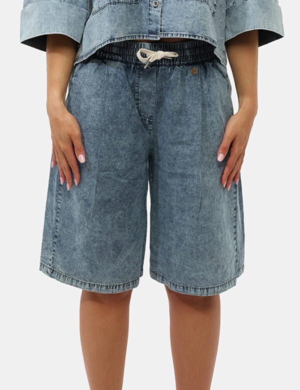 Yes Zee - Bermuda con coulisse. - Donna - World Fashion