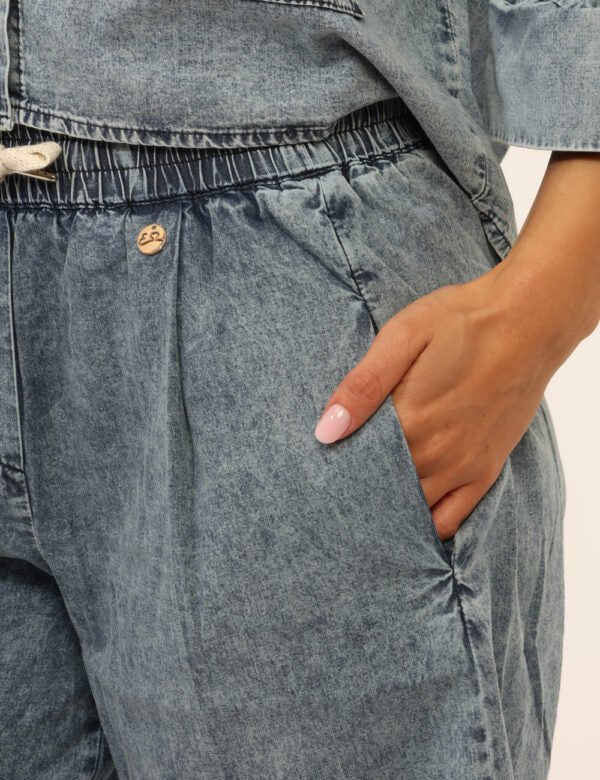 Yes Zee - Bermuda con coulisse. - Donna - World Fashion