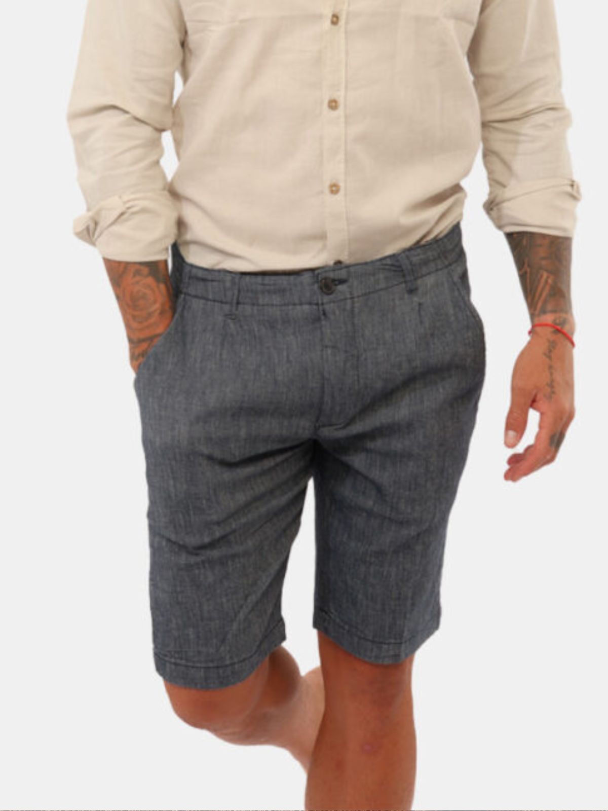 Yes Zee - Bermuda Jeans Chinos - Uomo - World Fashion
