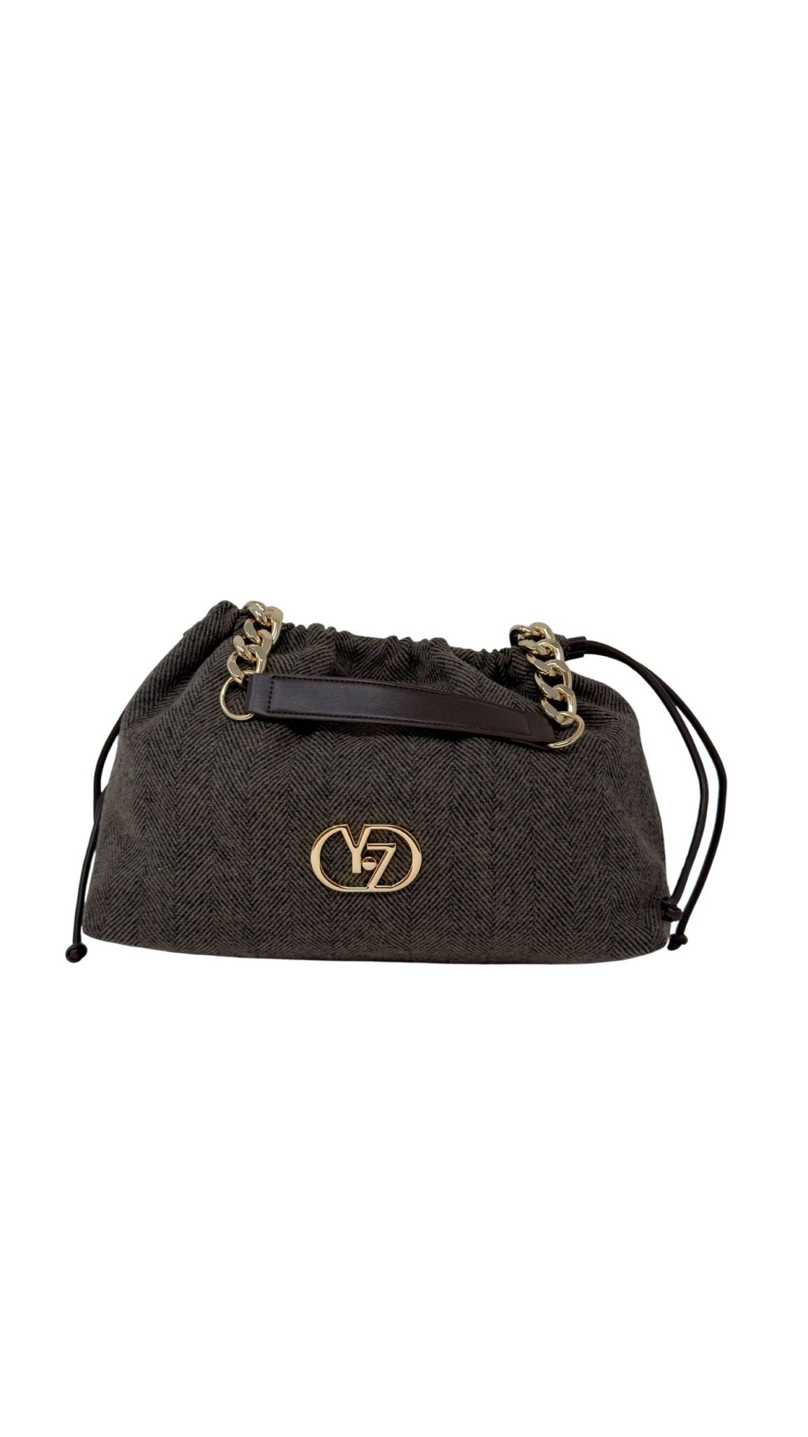 Yes Zee - Borsa A Spalla Con Catena E Arricciatura - Donna - World Fashion