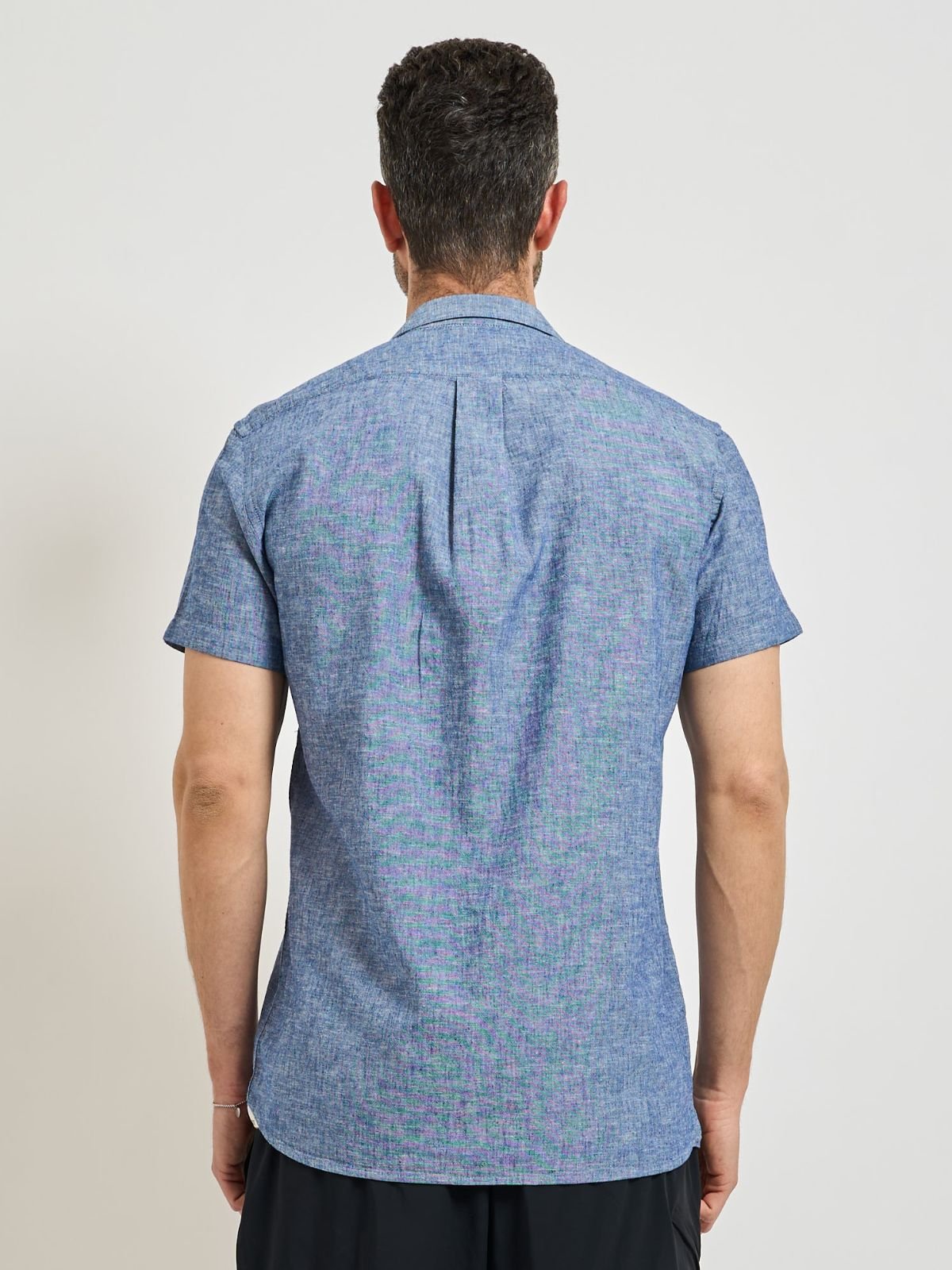 Yes Zee - Camicia Bowling, Tasca Applicata M/C - Uomo - World Fashion