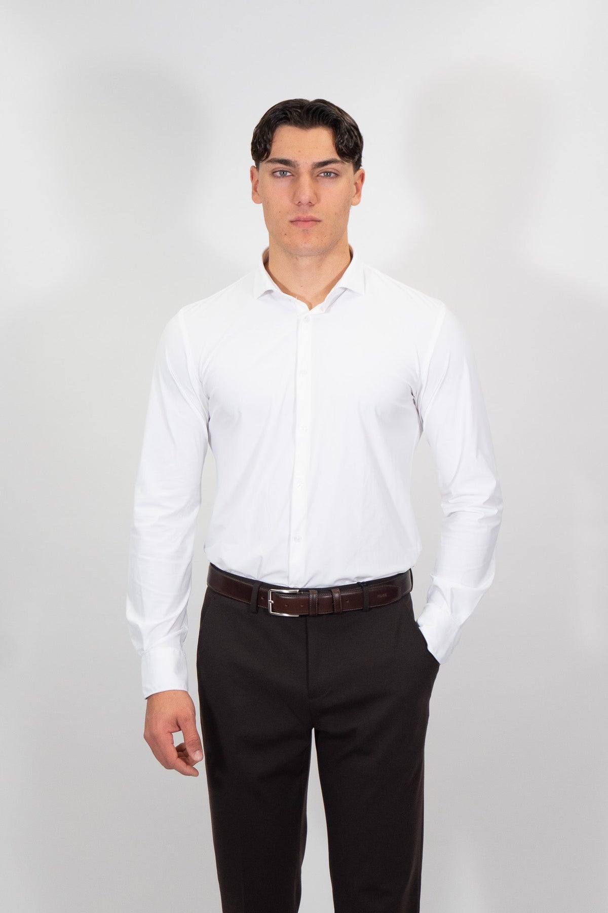 Yes Zee - Camicia collo francese manica lunga - Uomo - World Fashion
