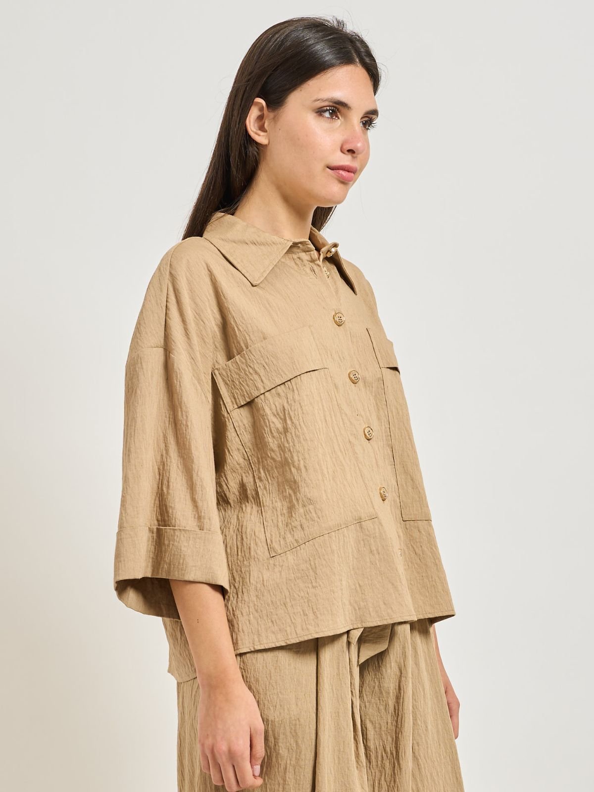 Yes Zee - Camicia Con Tasconi - Donna - World Fashion