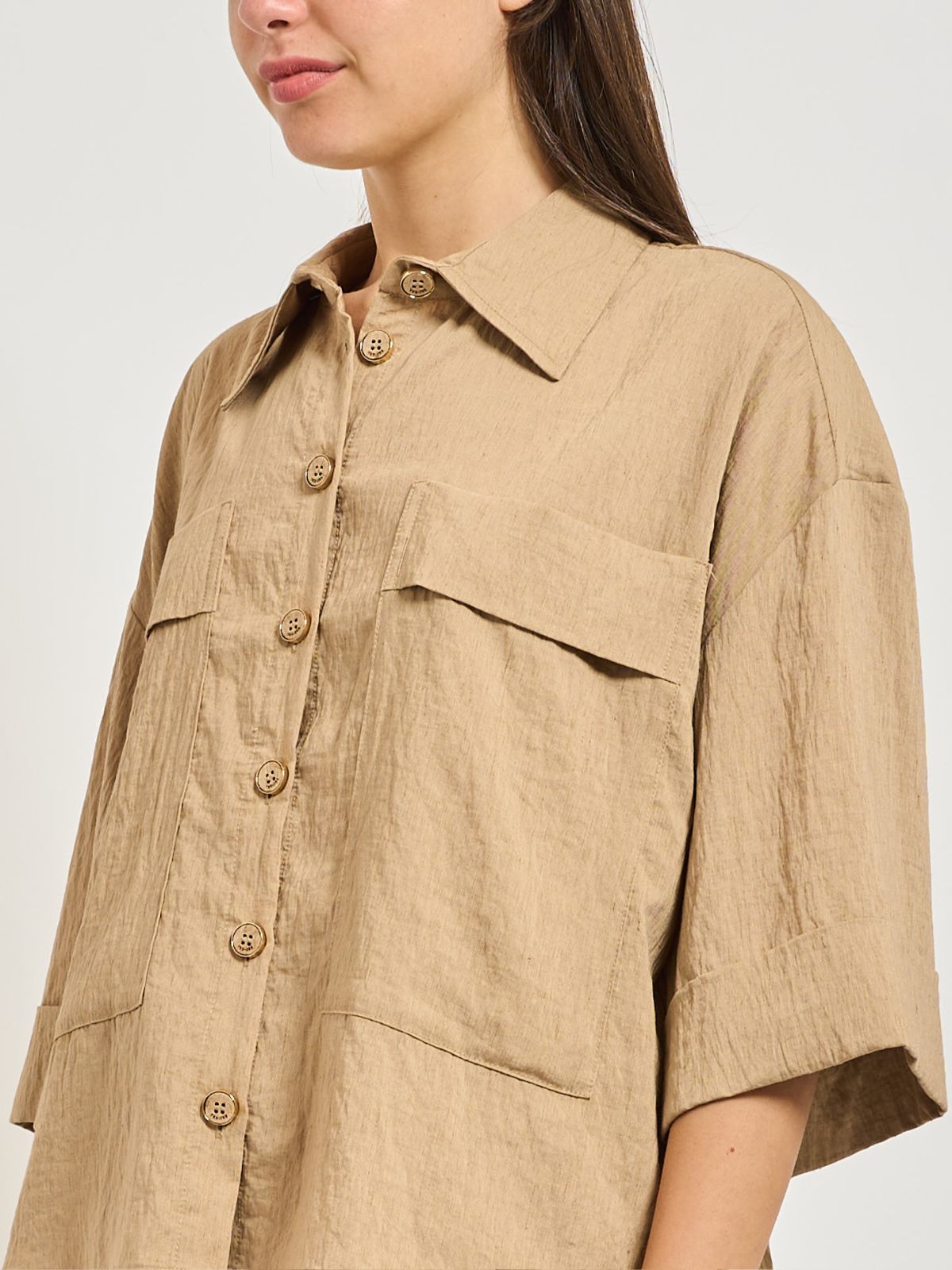 Yes Zee - Camicia Con Tasconi - Donna - World Fashion