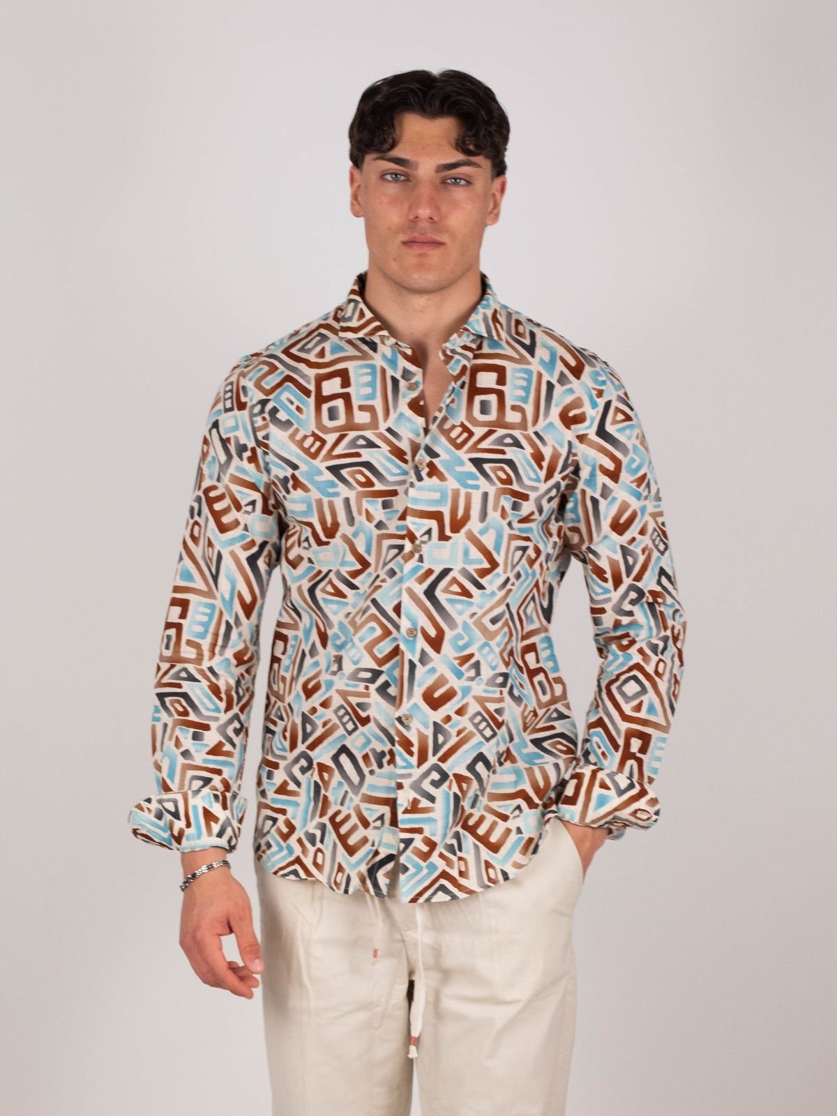 Yes Zee - Camicia in cotone - Uomo - World Fashion
