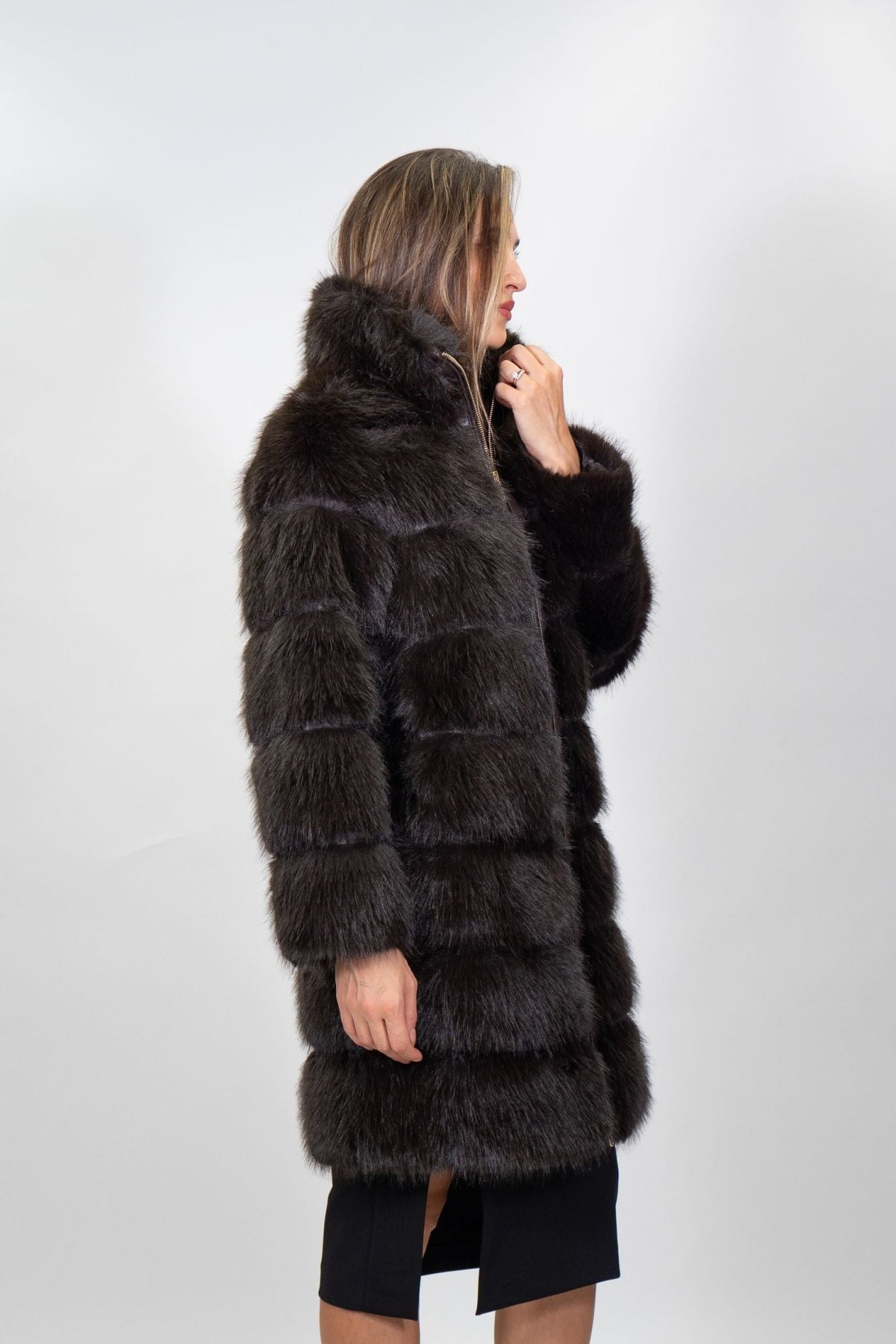 Yes Zee - Cappotto in tessuto effetto peluche - Donna - World Fashion