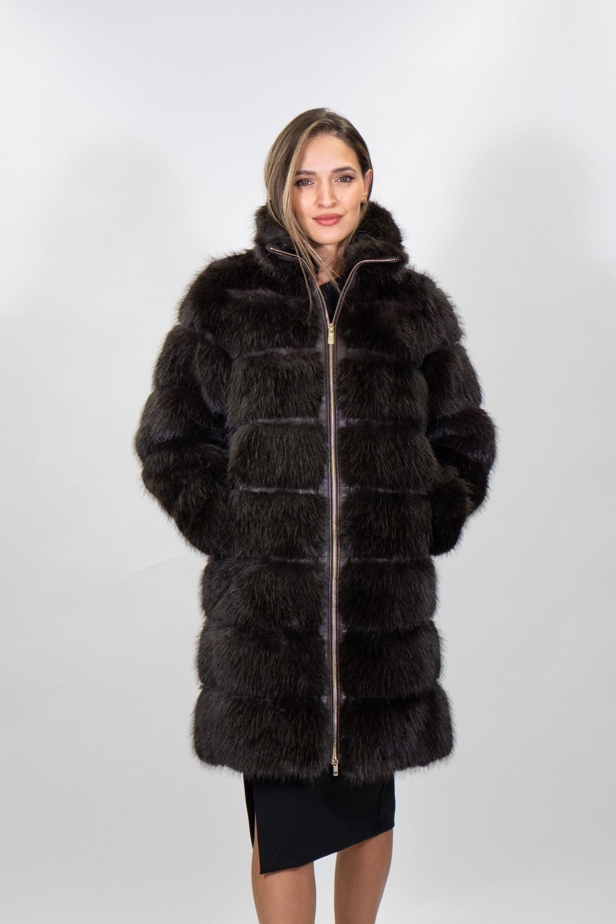 Yes Zee - Cappotto in tessuto effetto peluche - Donna - World Fashion