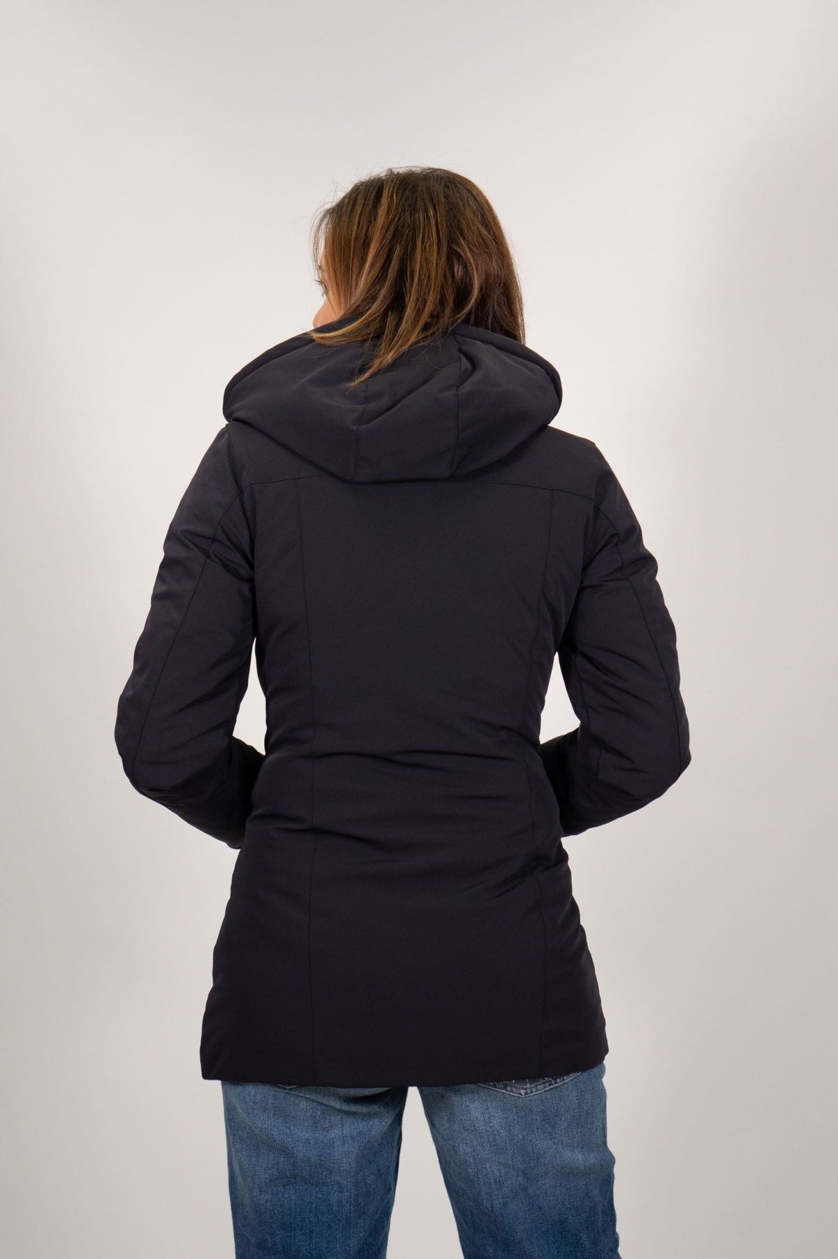 Yes Zee - Cappotto Lungo Sciancrato In Softshell - Donna - World Fashion