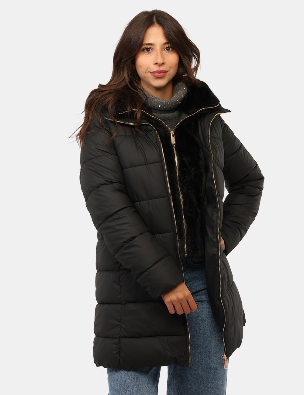 Yes Zee - Cappotto Trapuntato In Tessuto Coated - Donna - World Fashion