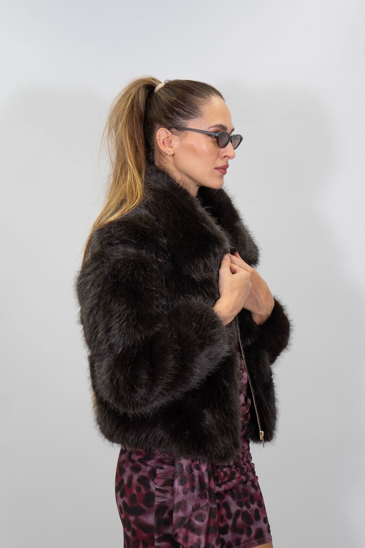 Yes Zee - Eco pelliccia in tessuto effetto peluche - Donna - World Fashion