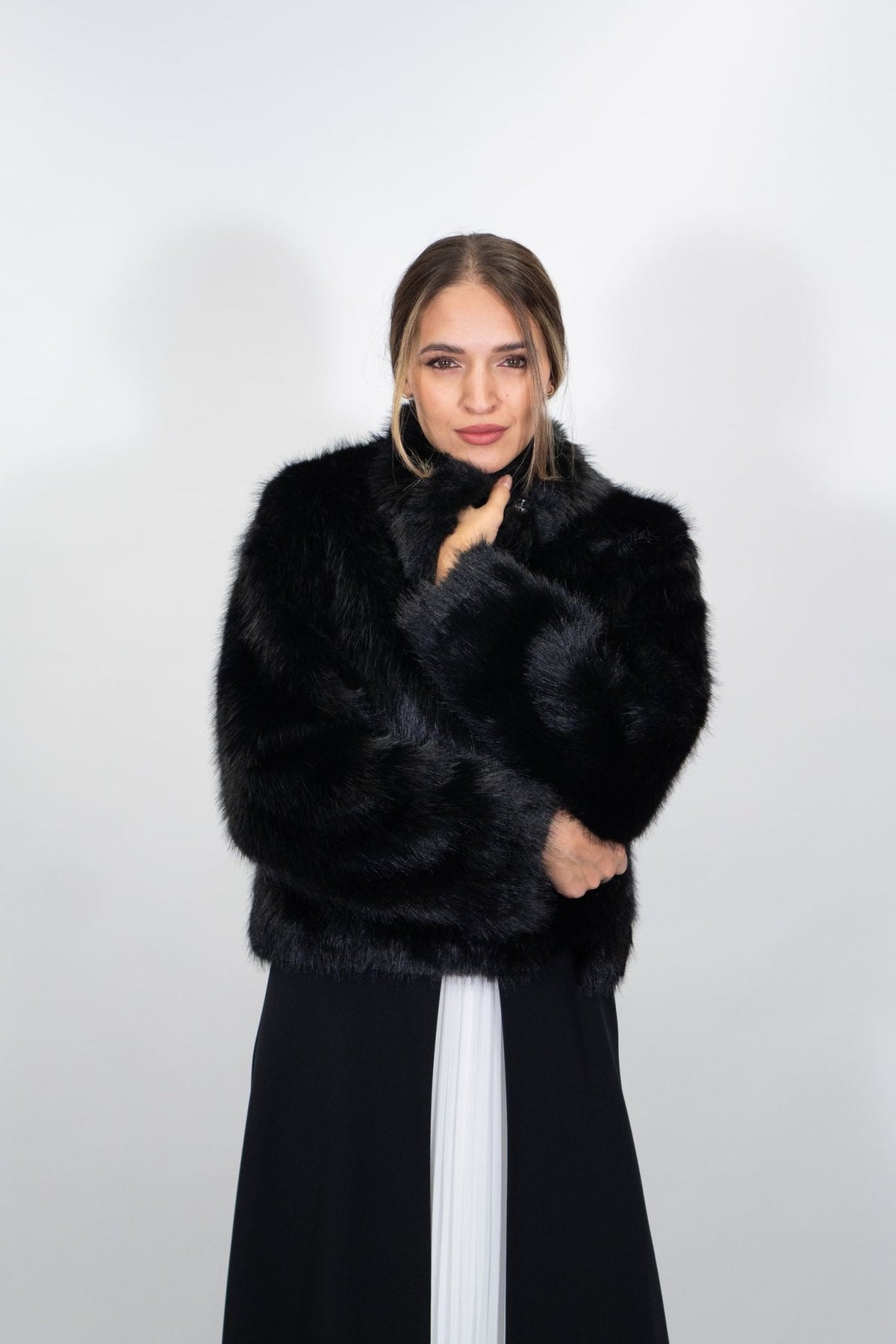 Yes Zee - Ecopelliccia corta reversibile - Donna - World Fashion