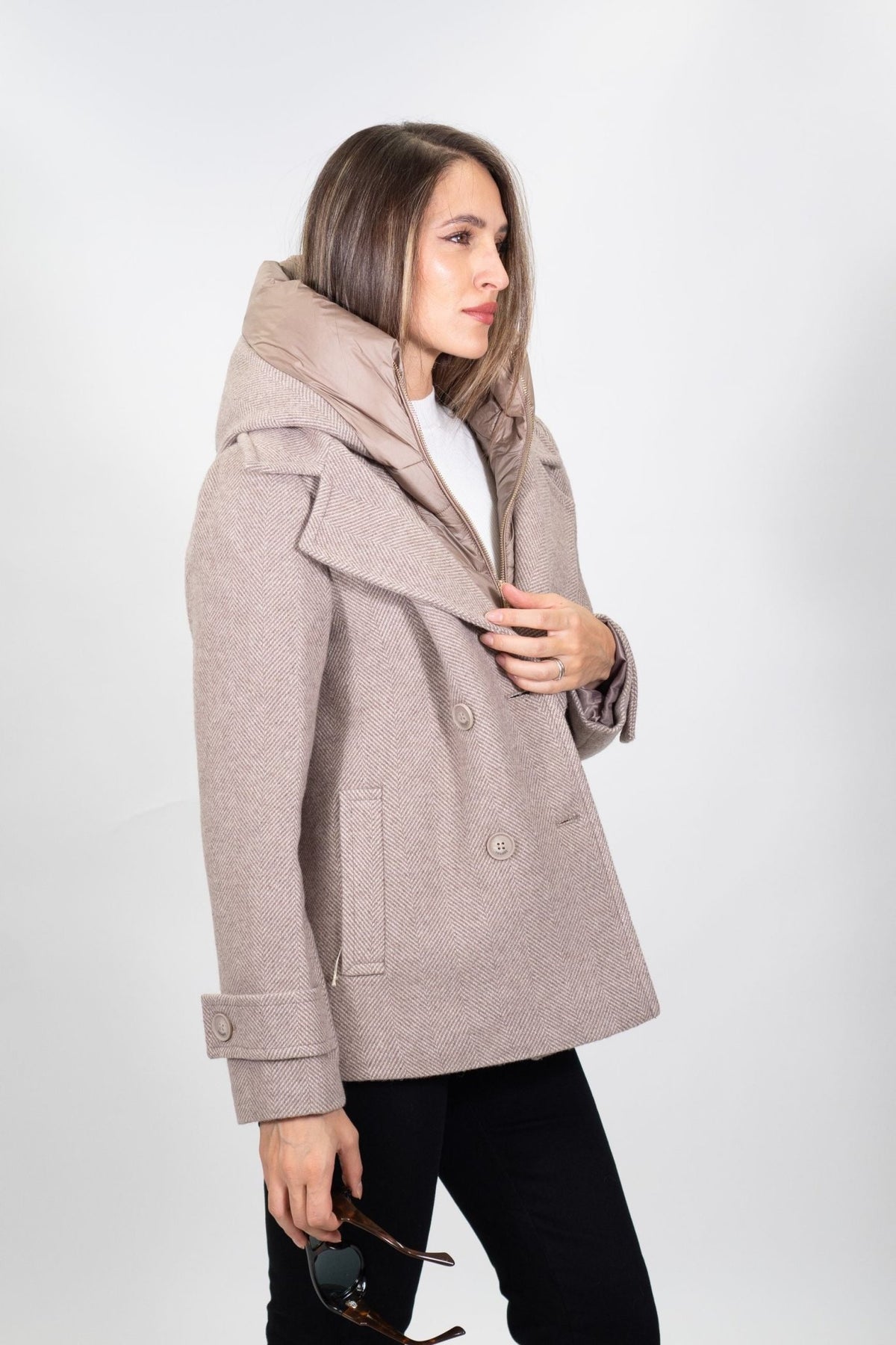 Yes Zee - Giacca doppiopetto con finto gilet rimovibile - Donna - World Fashion