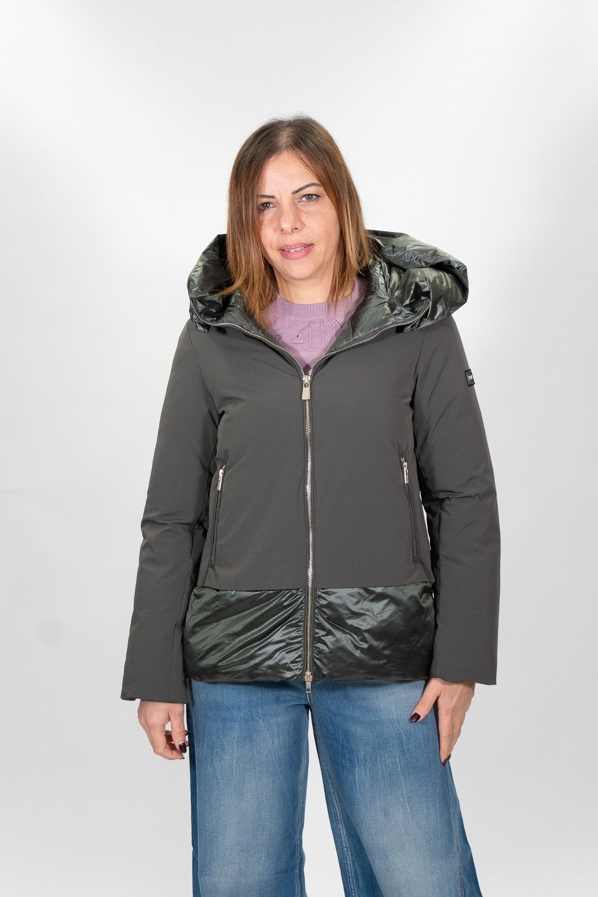 Yes Zee - Giubbino corto in nylon comfort - Donna - World Fashion