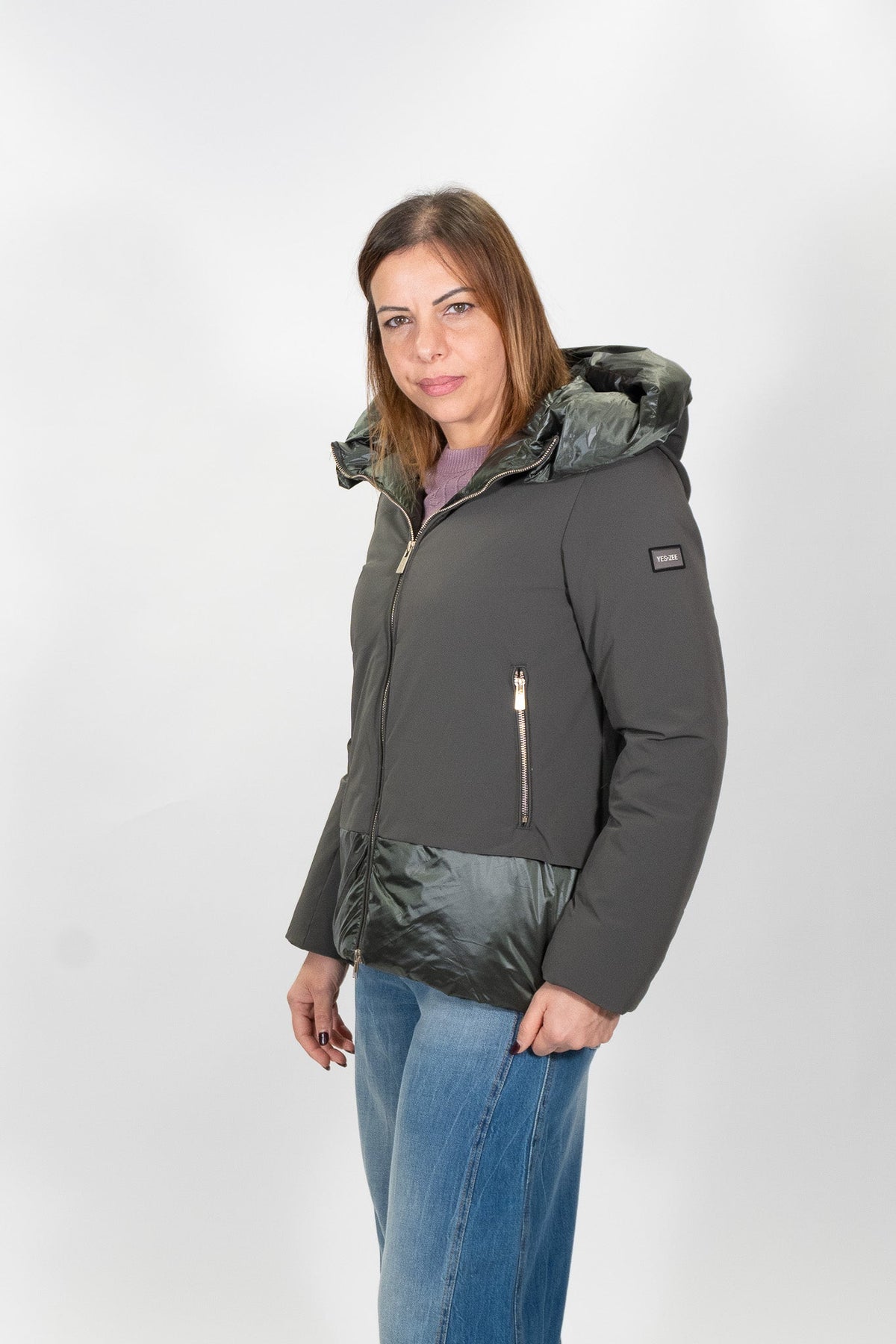Yes Zee - Giubbino corto in nylon comfort - Donna - World Fashion