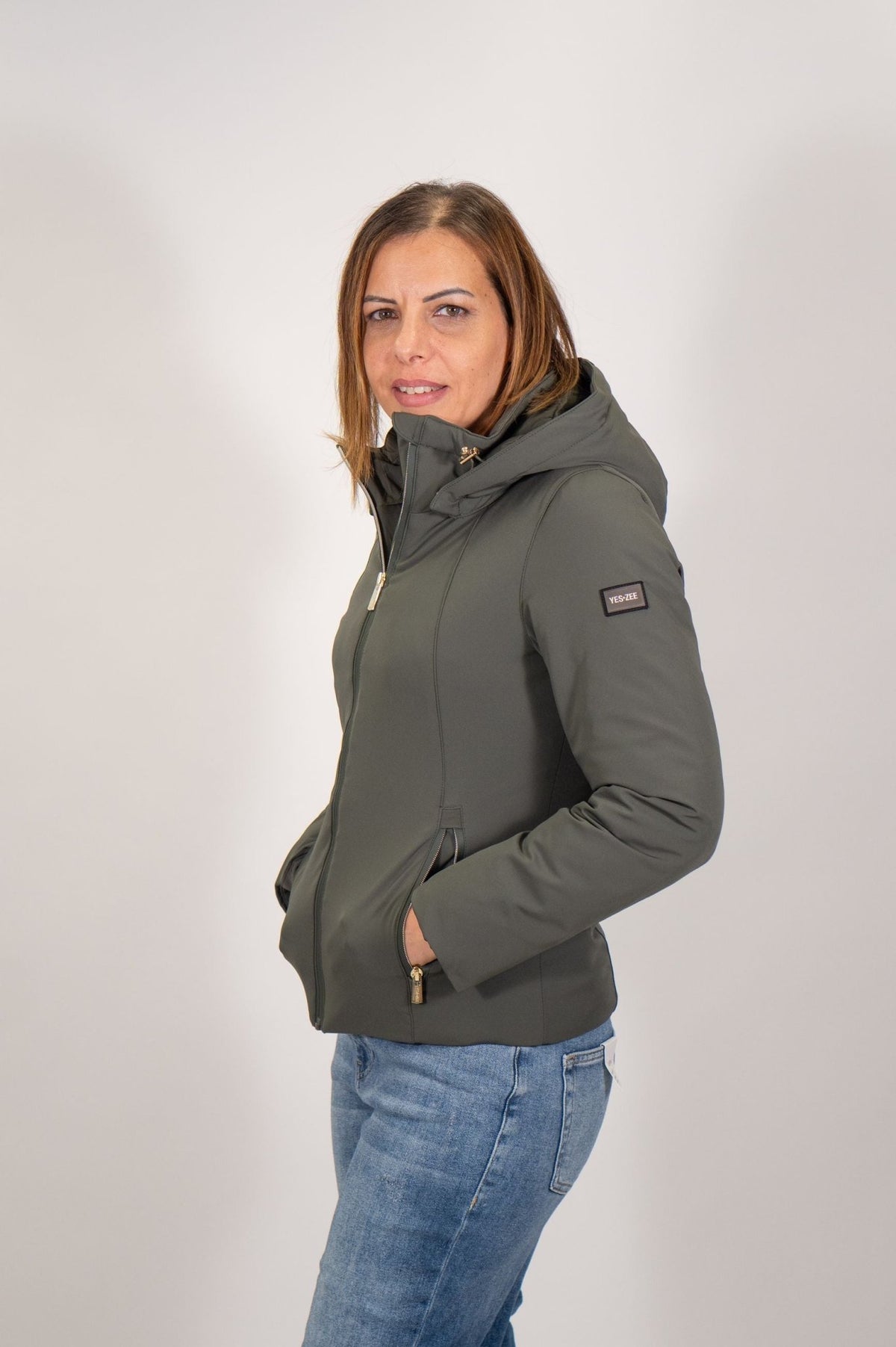 Yes Zee - Giubbino Sciancrato In Softshell - Donna - World Fashion