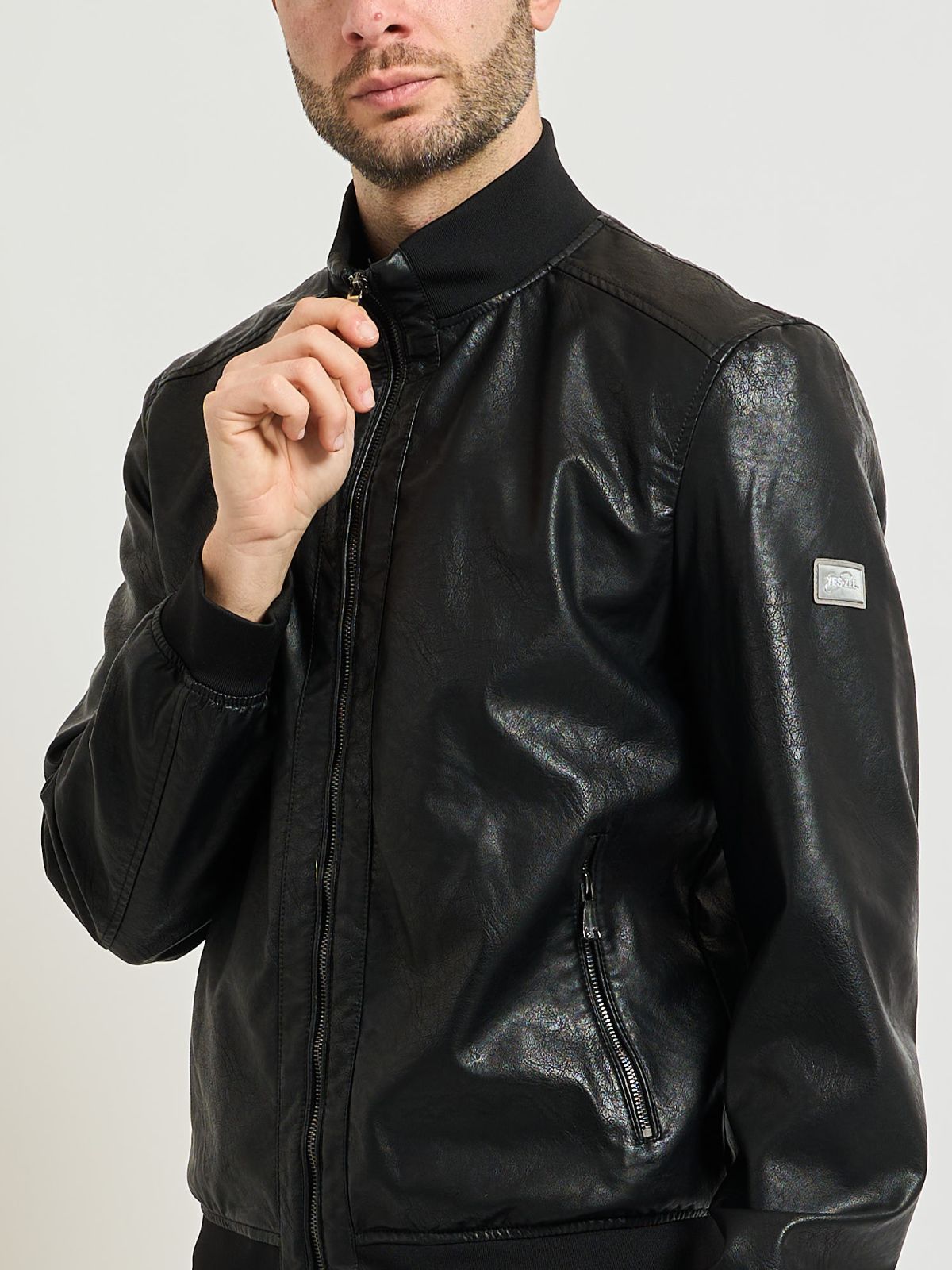 Yes Zee - Giubbino Tipo Bomber In Tessuto Spalmato - Uomo - World Fashion