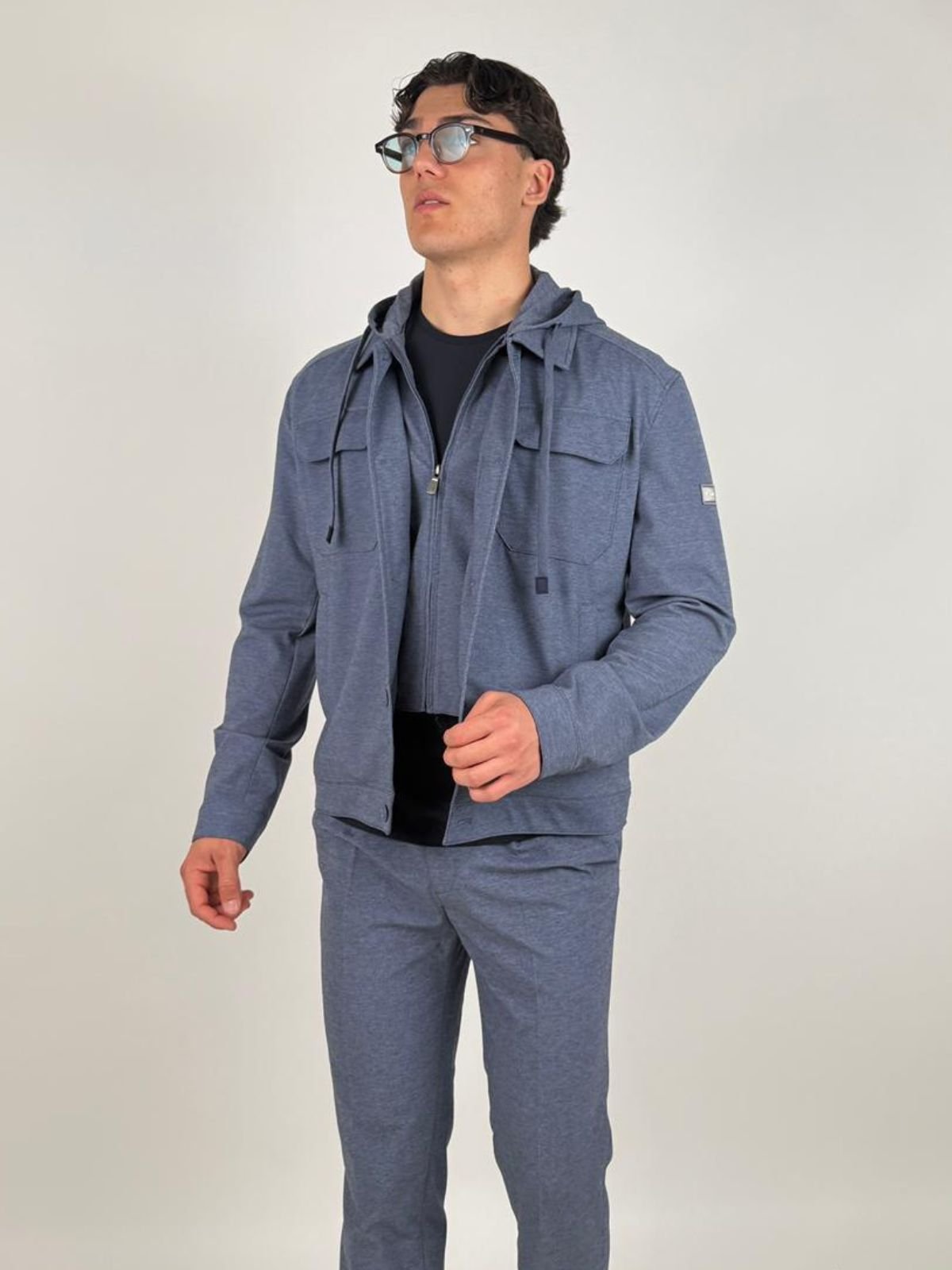Yes Zee - Giubbino Tipo Jeans Con Cappuccio - Uomo - World Fashion