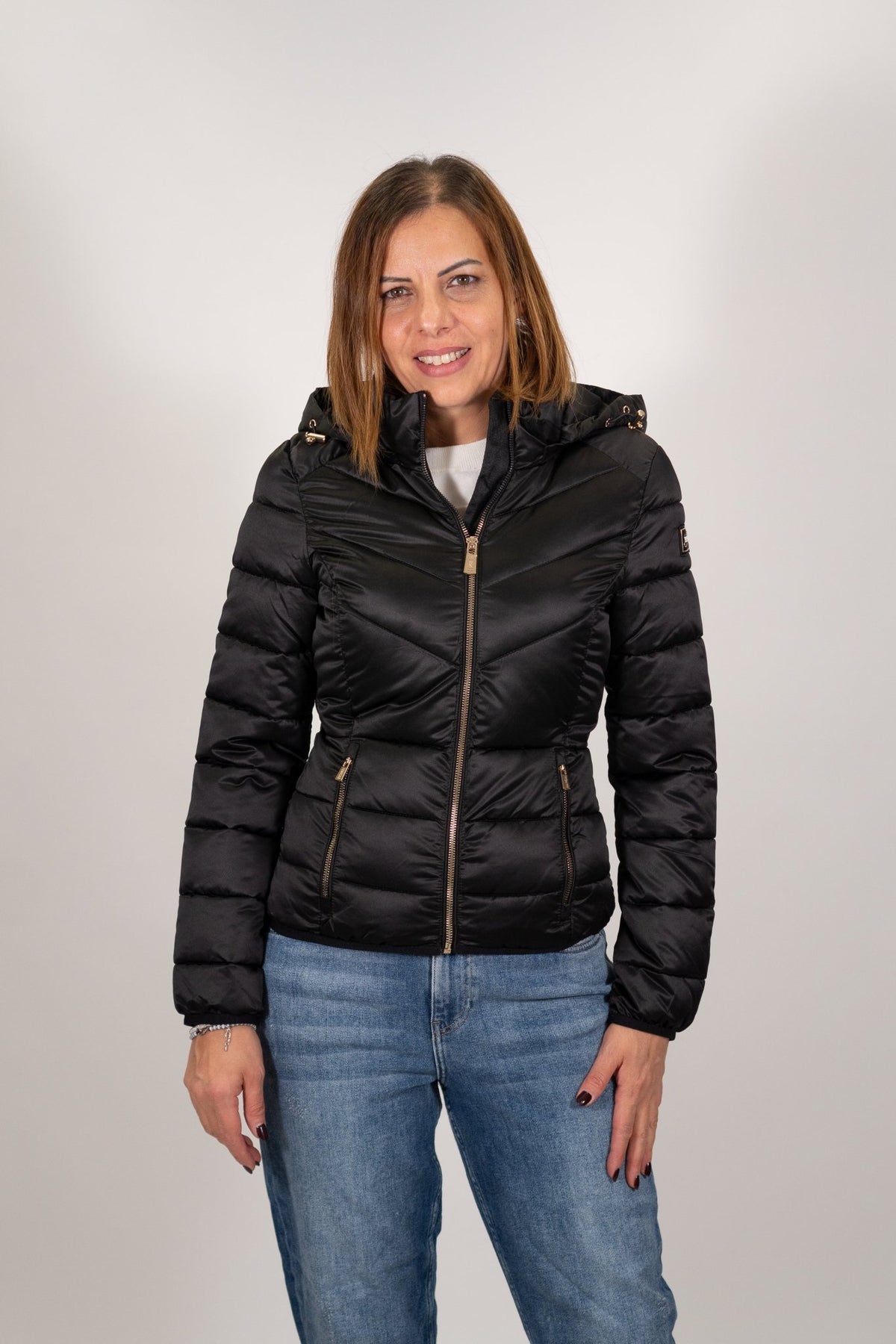 Yes Zee - Giubbino Trapuntato Con Cappuccio Staccab - Donna - World Fashion