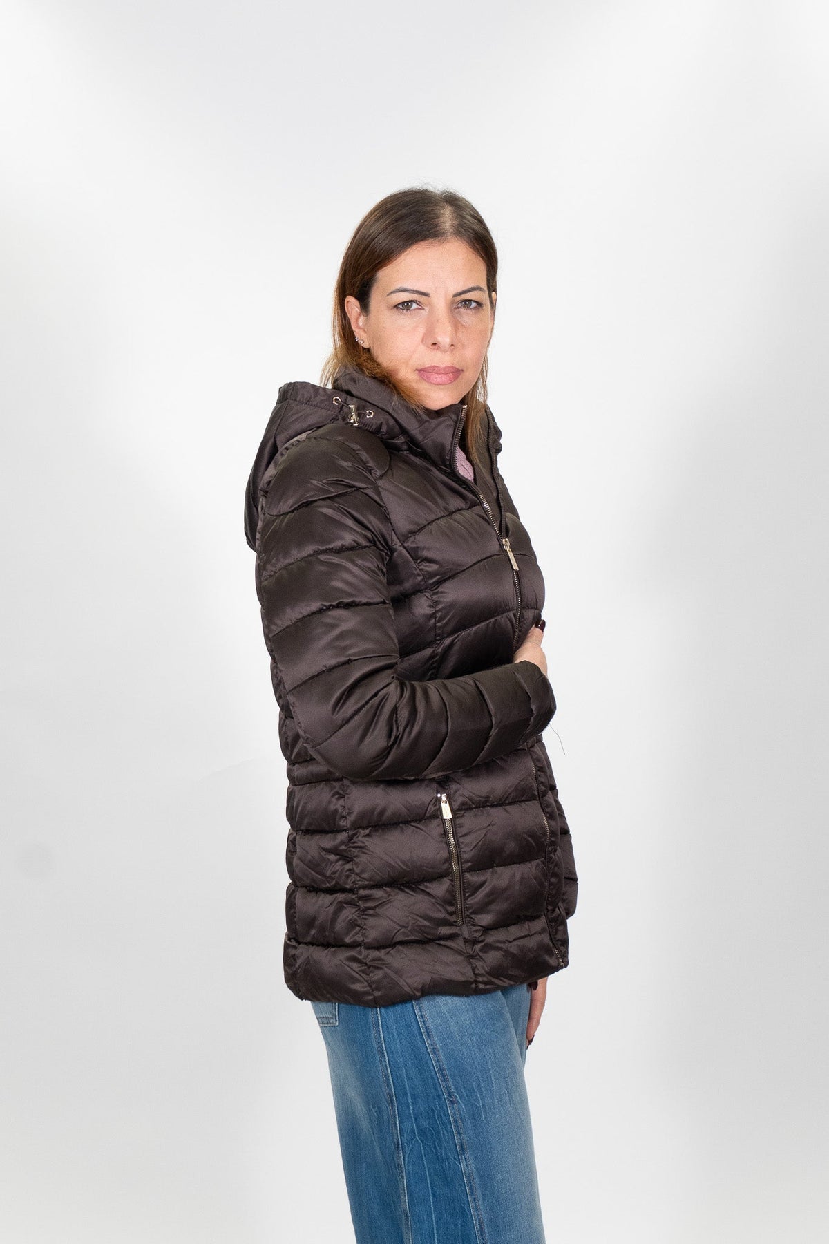 Yes Zee - Giubbino Trapuntato Con Coulisse In Vita - Donna - World Fashion