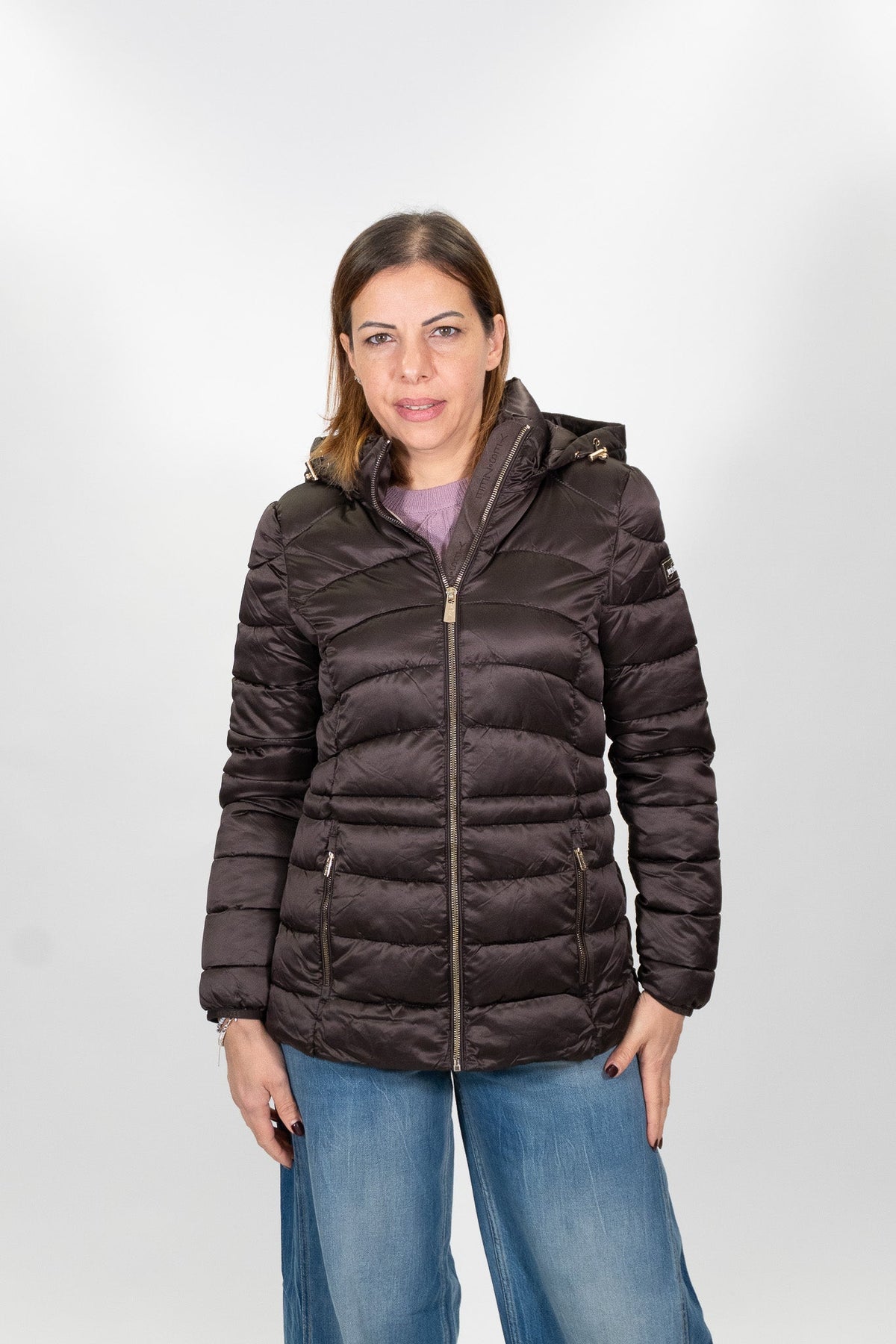 Yes Zee - Giubbino Trapuntato Con Coulisse In Vita - Donna - World Fashion