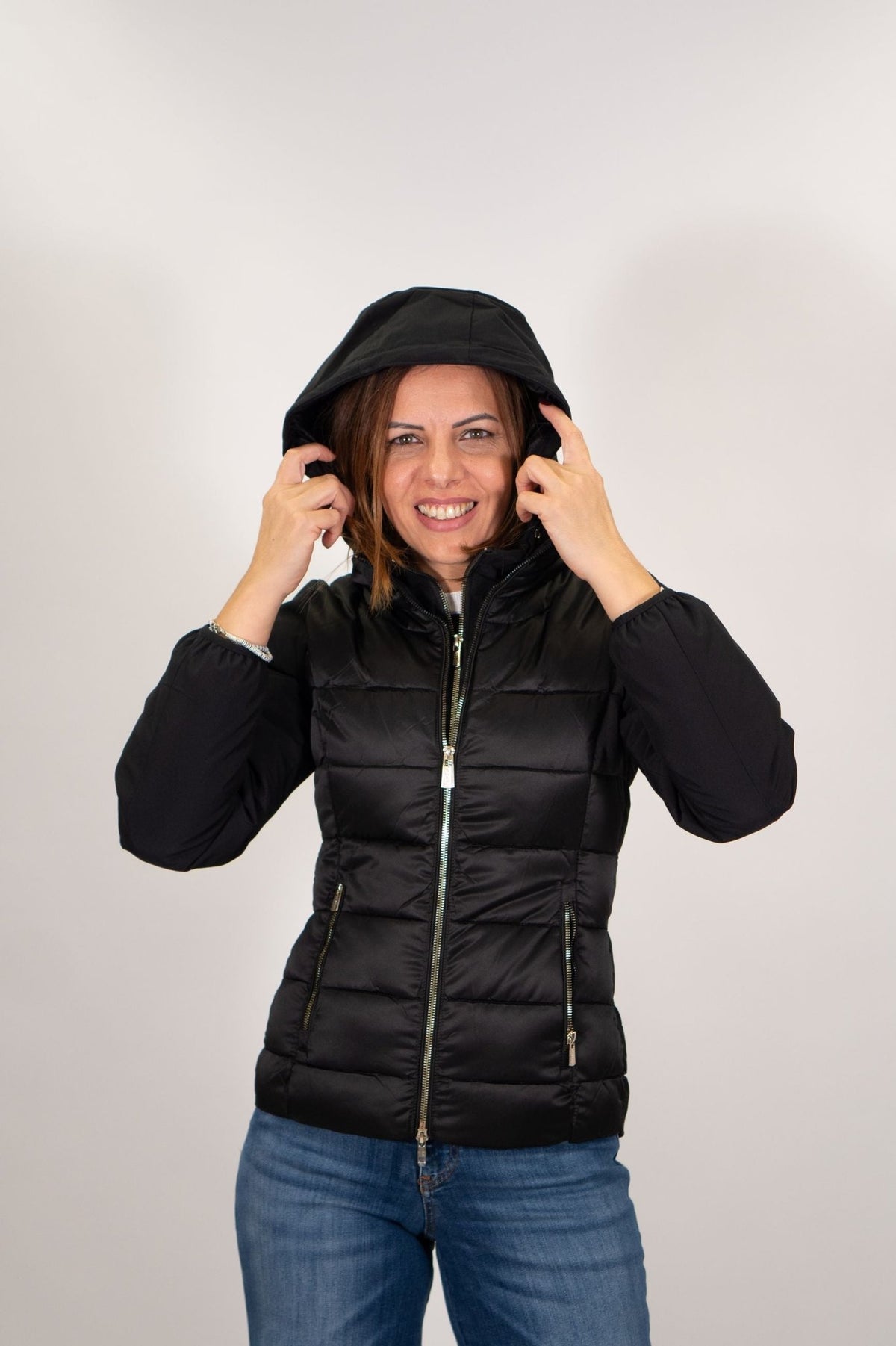 Yes Zee - Giubbino Trapuntato Con Finto Gilet Staccato - Donna - World Fashion