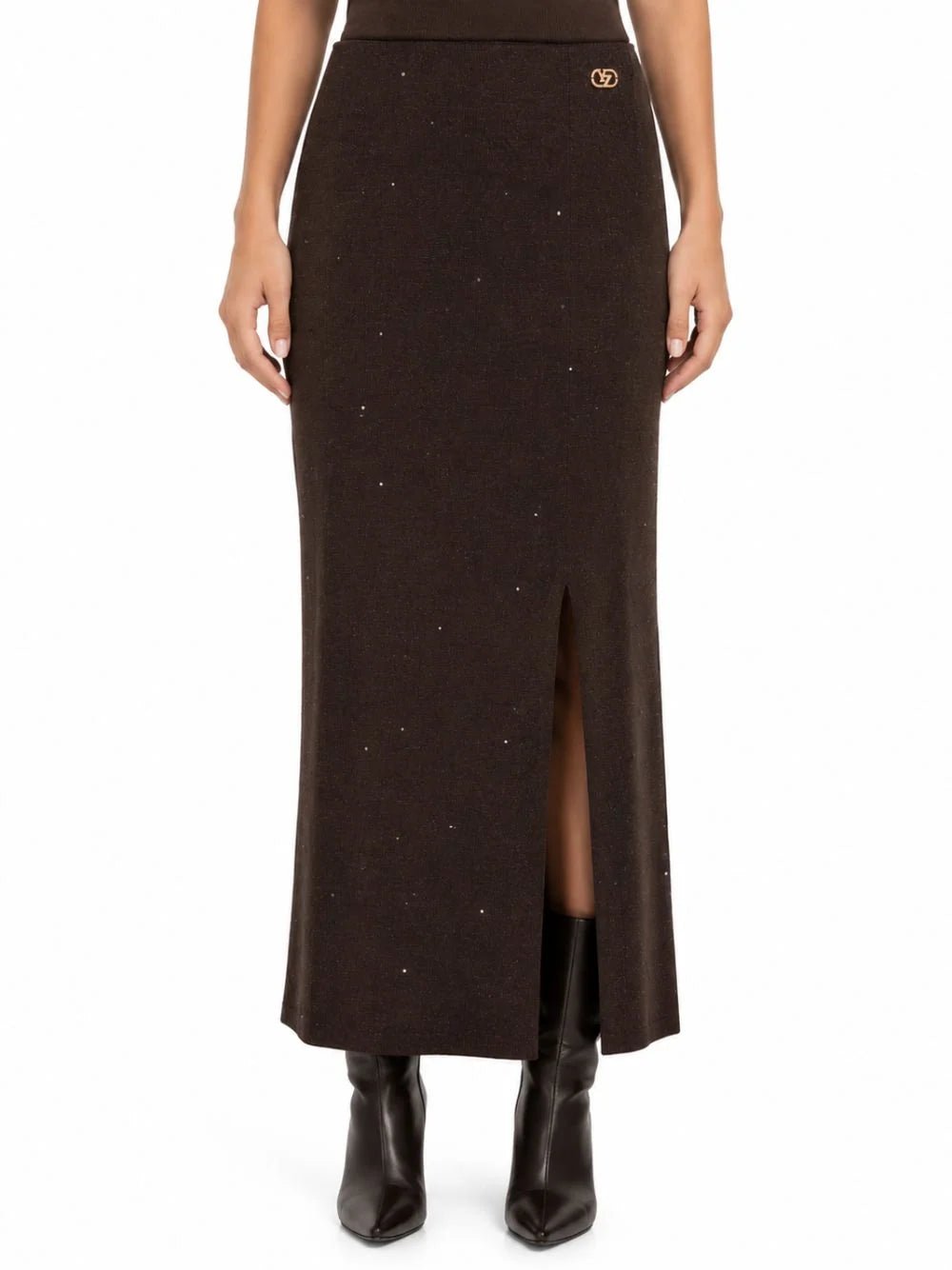 Yes Zee - Gonna In Maglia Con Paillettes - Donna - World Fashion