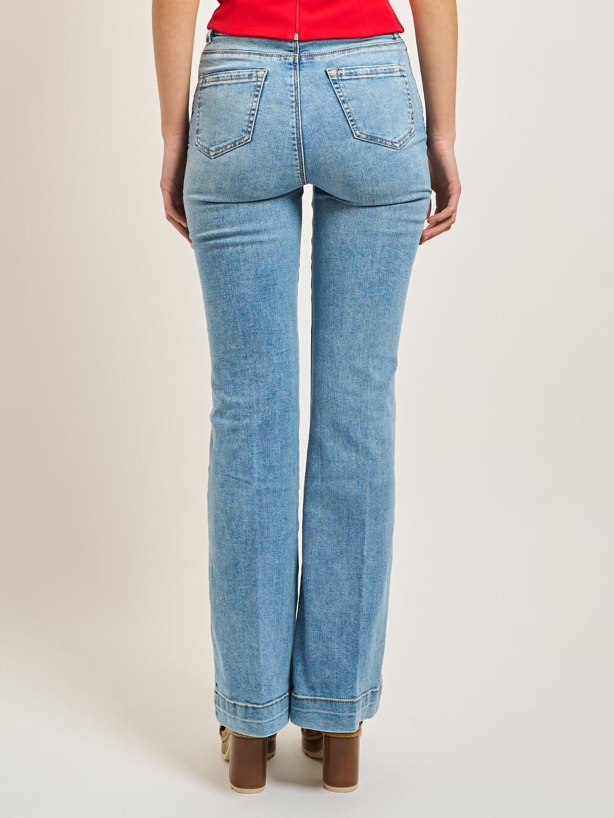 Yes Zee - Jeans 5 Tasche, Flare - Donna - World Fashion