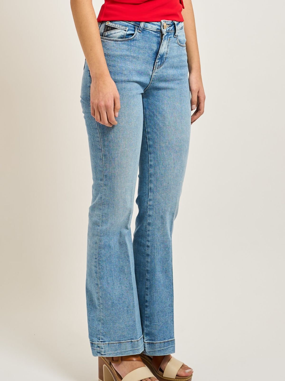 Yes Zee - Jeans 5 Tasche, Flare - Donna - World Fashion