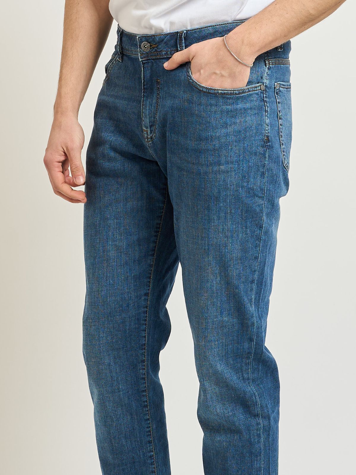 Yes Zee - Jeans 5 Tasche, Slim - Uomo - World Fashion