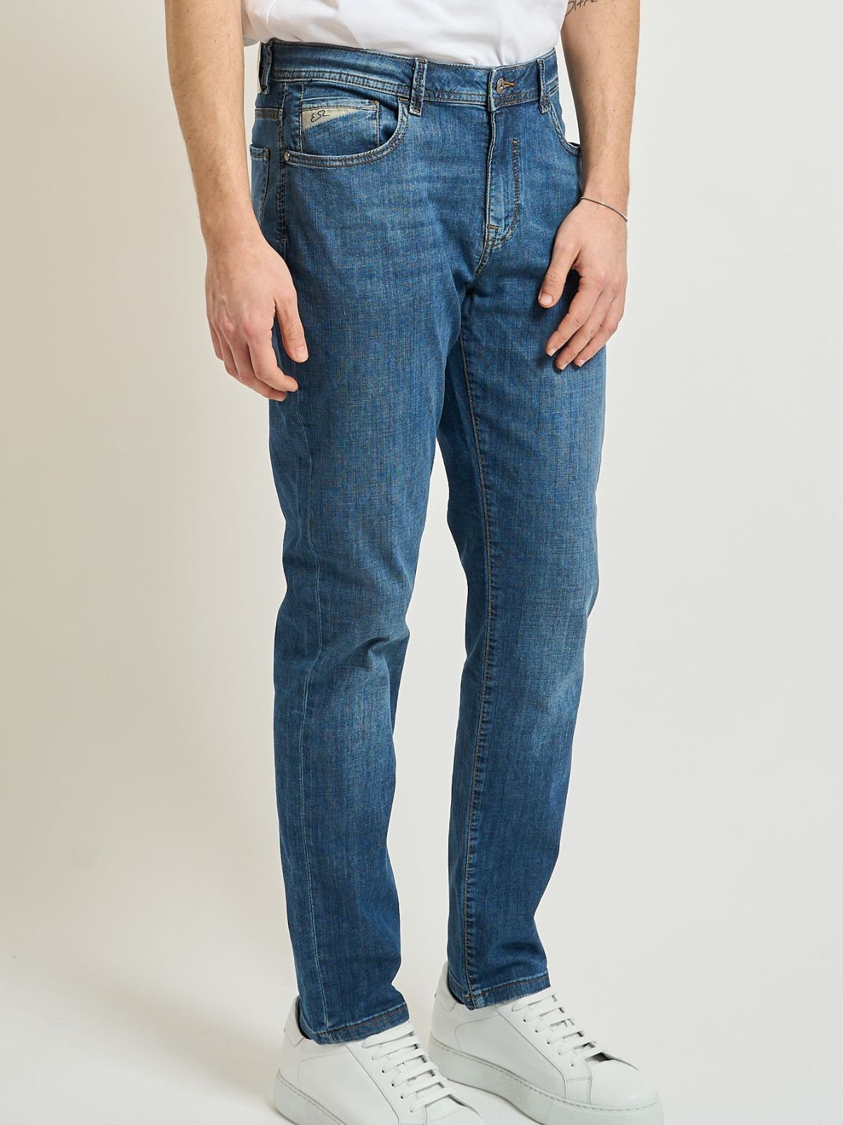 Yes Zee - Jeans 5 Tasche, Slim - Uomo - World Fashion