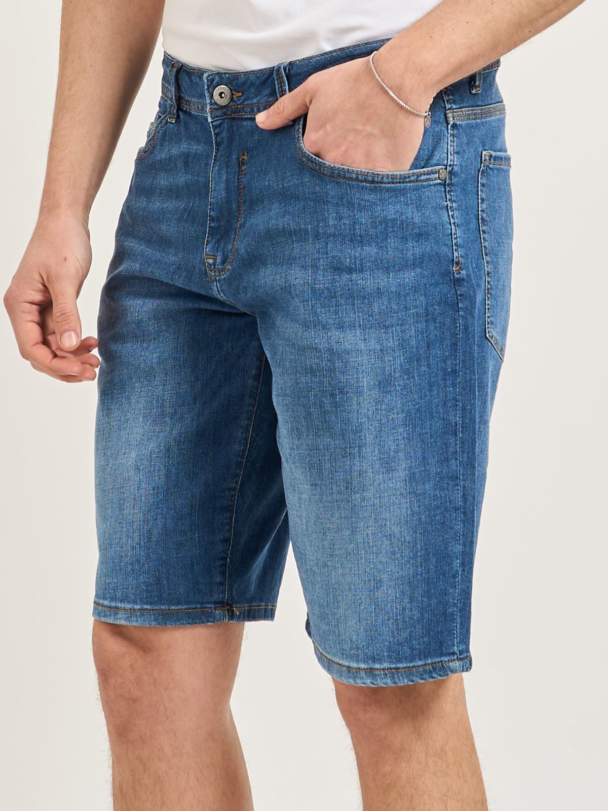 Yes Zee - Jeans Bermuda 5 Tasche, Slim - Uomo - World Fashion