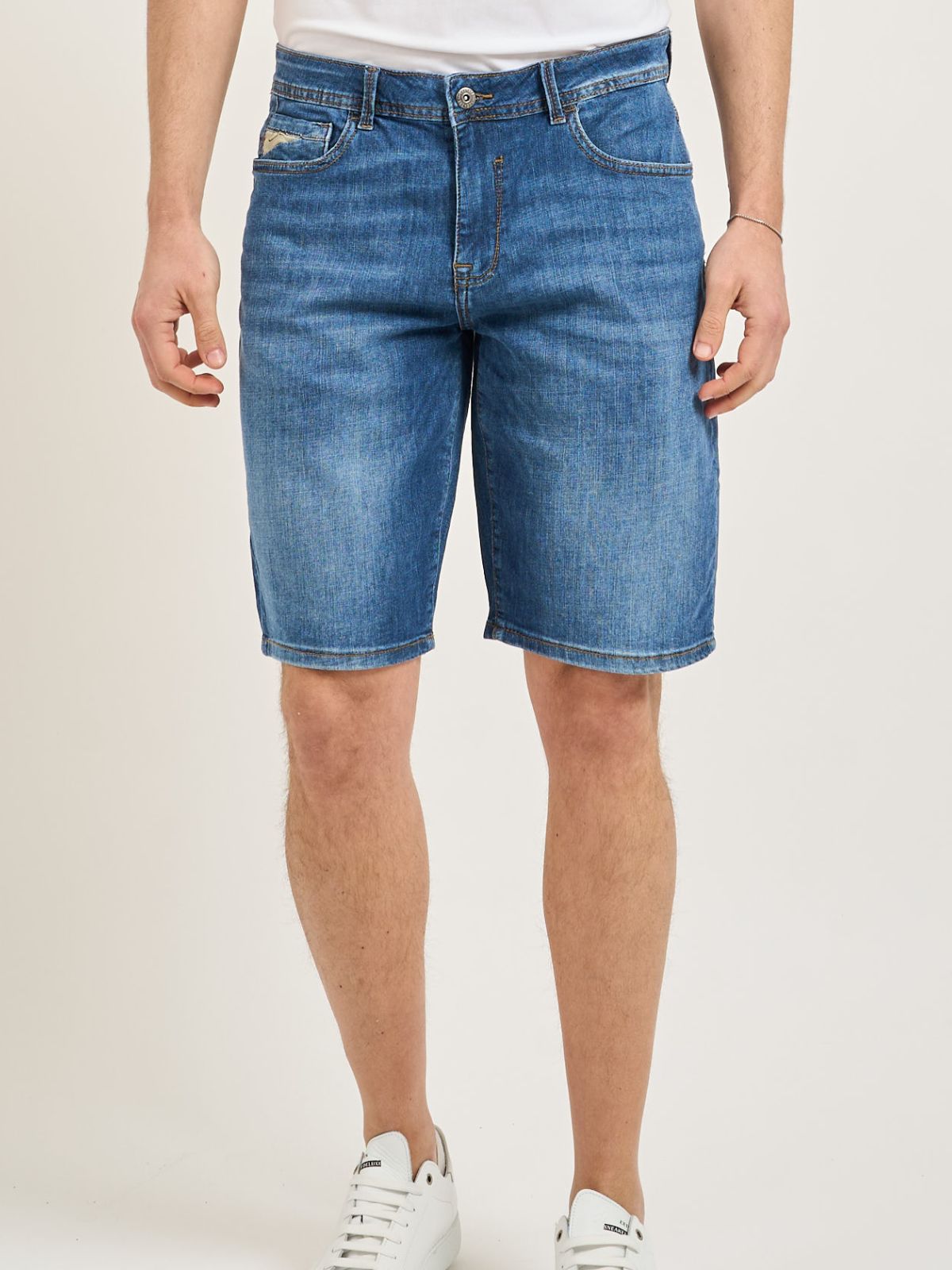 Yes Zee - Jeans Bermuda 5 Tasche, Slim - Uomo - World Fashion