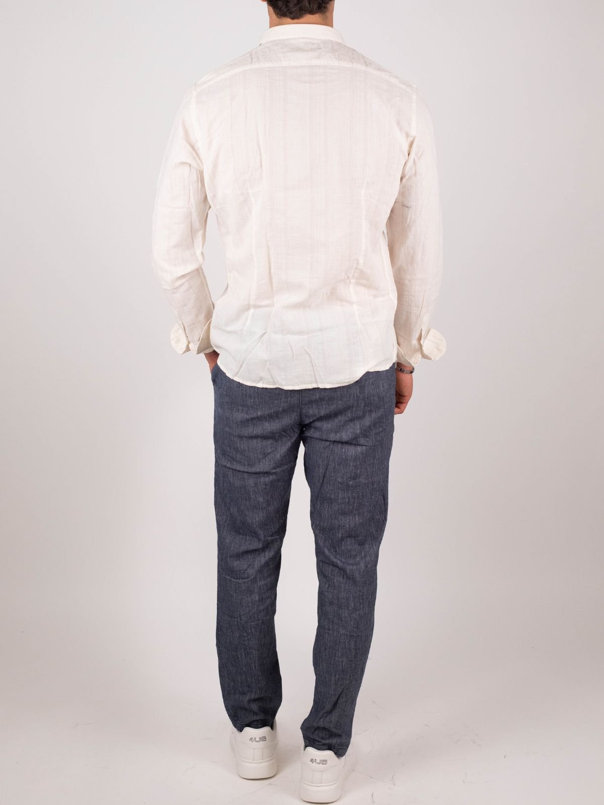 Yes Zee - Jeans Chinos, Pinces, Cintura Interna - Uomo - World Fashion