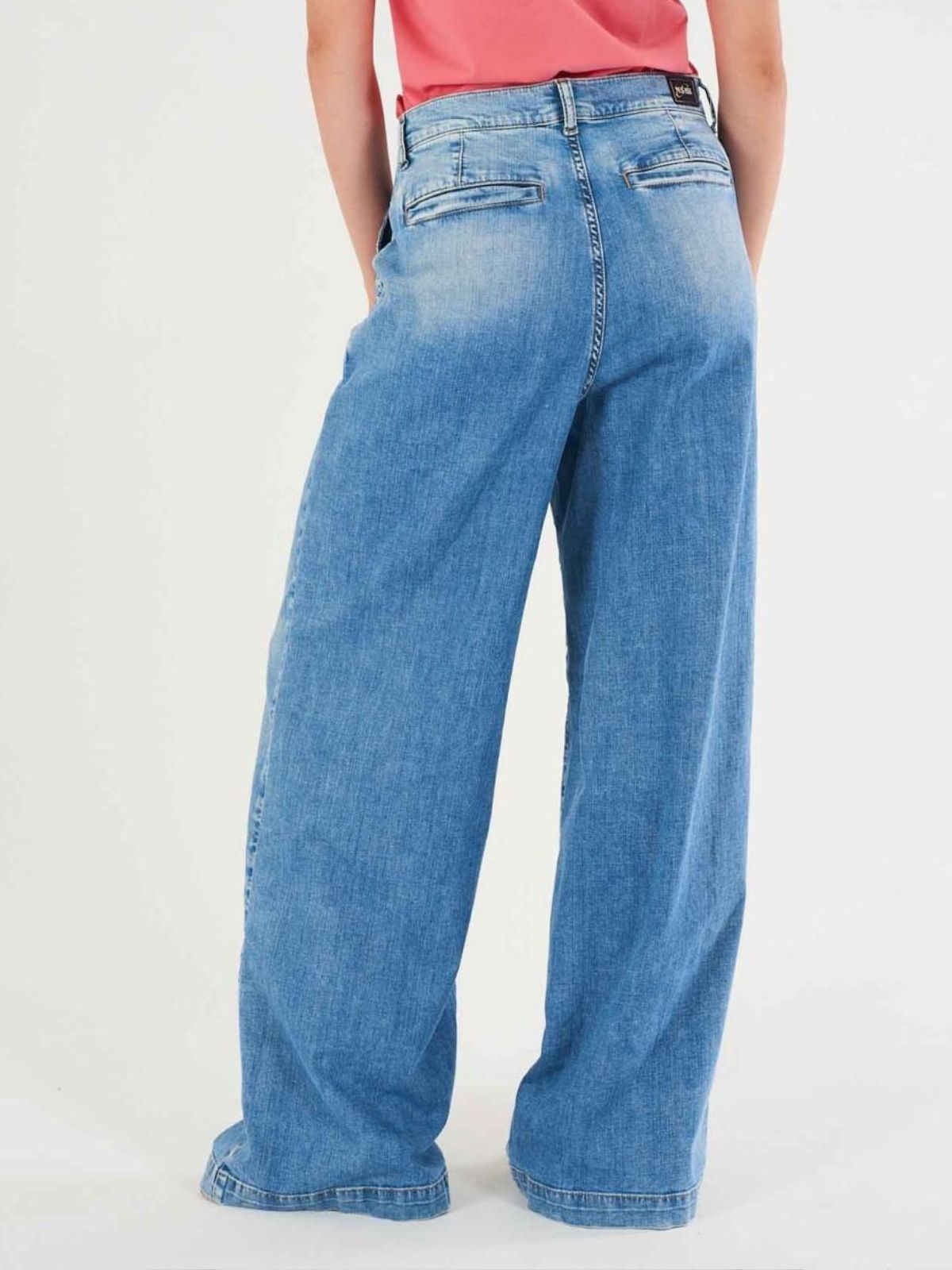 Yes Zee - Jeans Donna Palazzo con Pinces - Donna - World Fashion