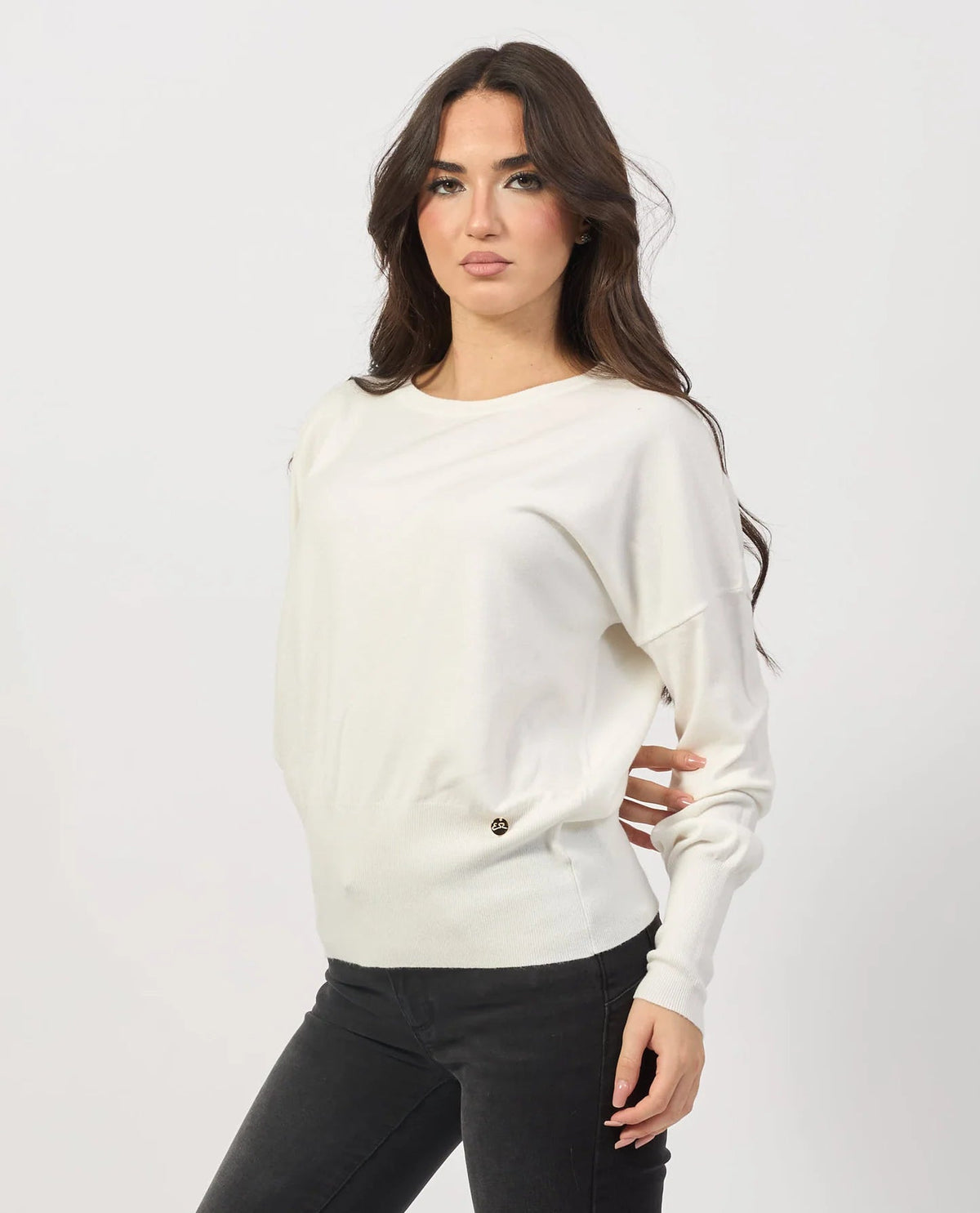 Yes Zee - Maglia Girocollo Con Maxi Costa Al Fondo - Donna - World Fashion
