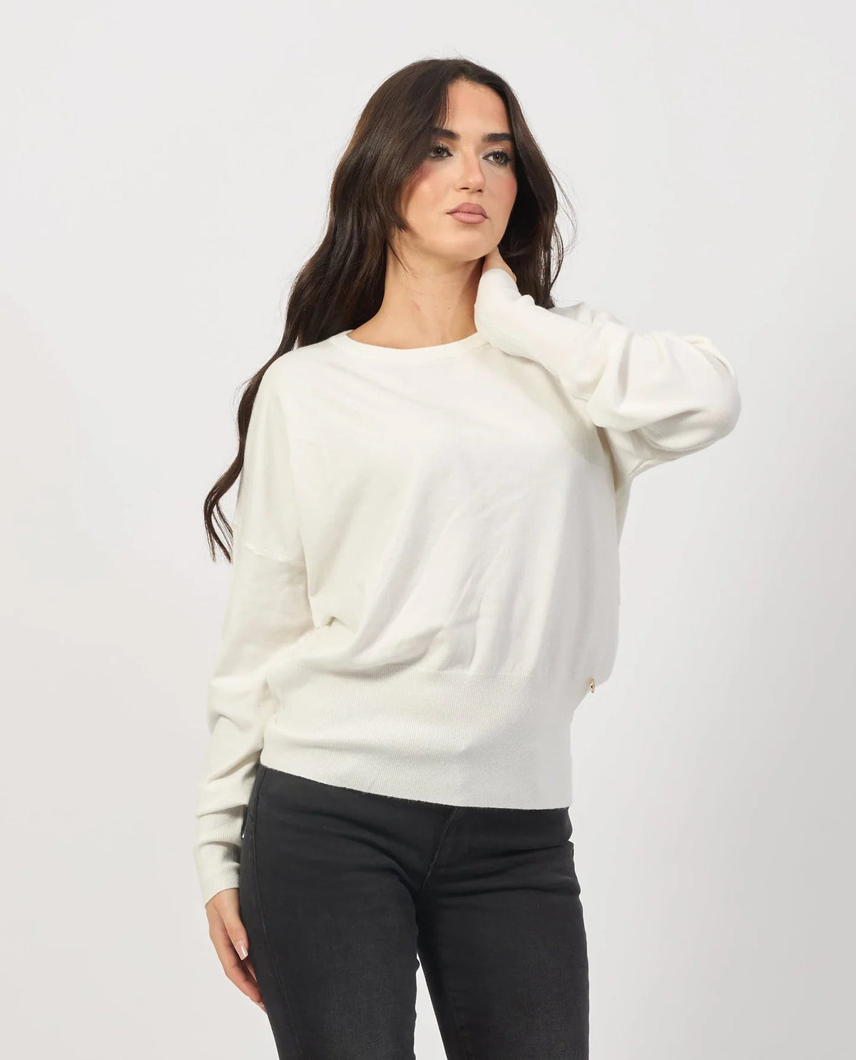 Yes Zee - Maglia Girocollo Con Maxi Costa Al Fondo - Donna - World Fashion