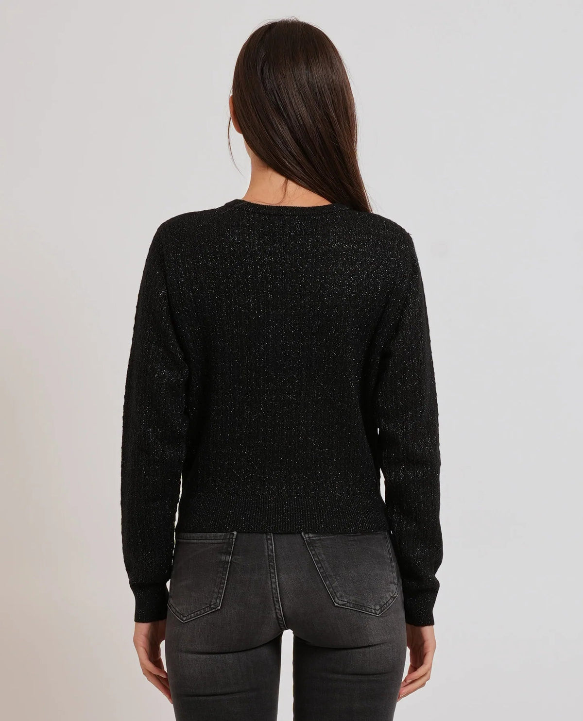 Yes Zee - Maglia Girocollo, Traforata Con Lurex - Donna - World Fashion