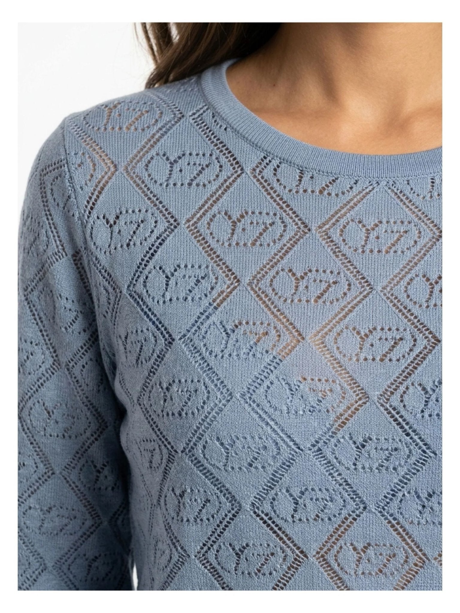 Yes Zee - Maglia Scollo Barchetta, Spacchi Manica - Donna - World Fashion