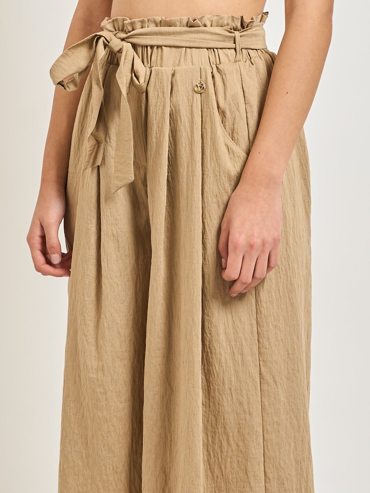 Yes Zee - Pantalone a palazzo cropped - Donna - World Fashion