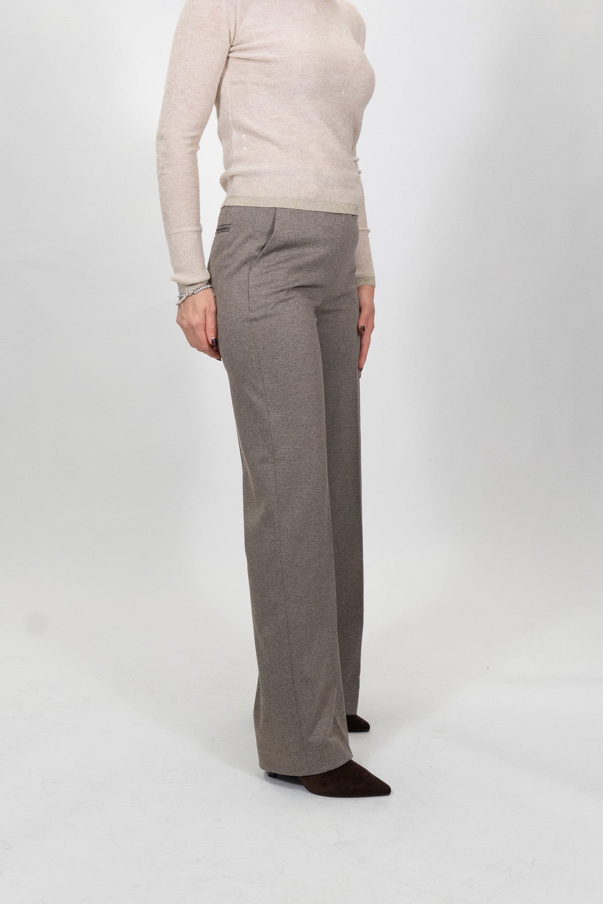 Yes Zee - Pantalone A Palazzo - Donna - World Fashion