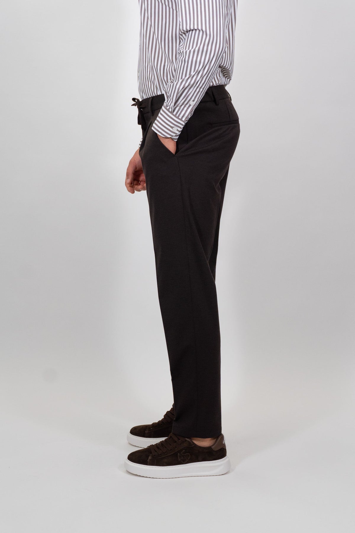 Yes Zee - Pantalone chinos con pinces e coulisse - Uomo - World Fashion