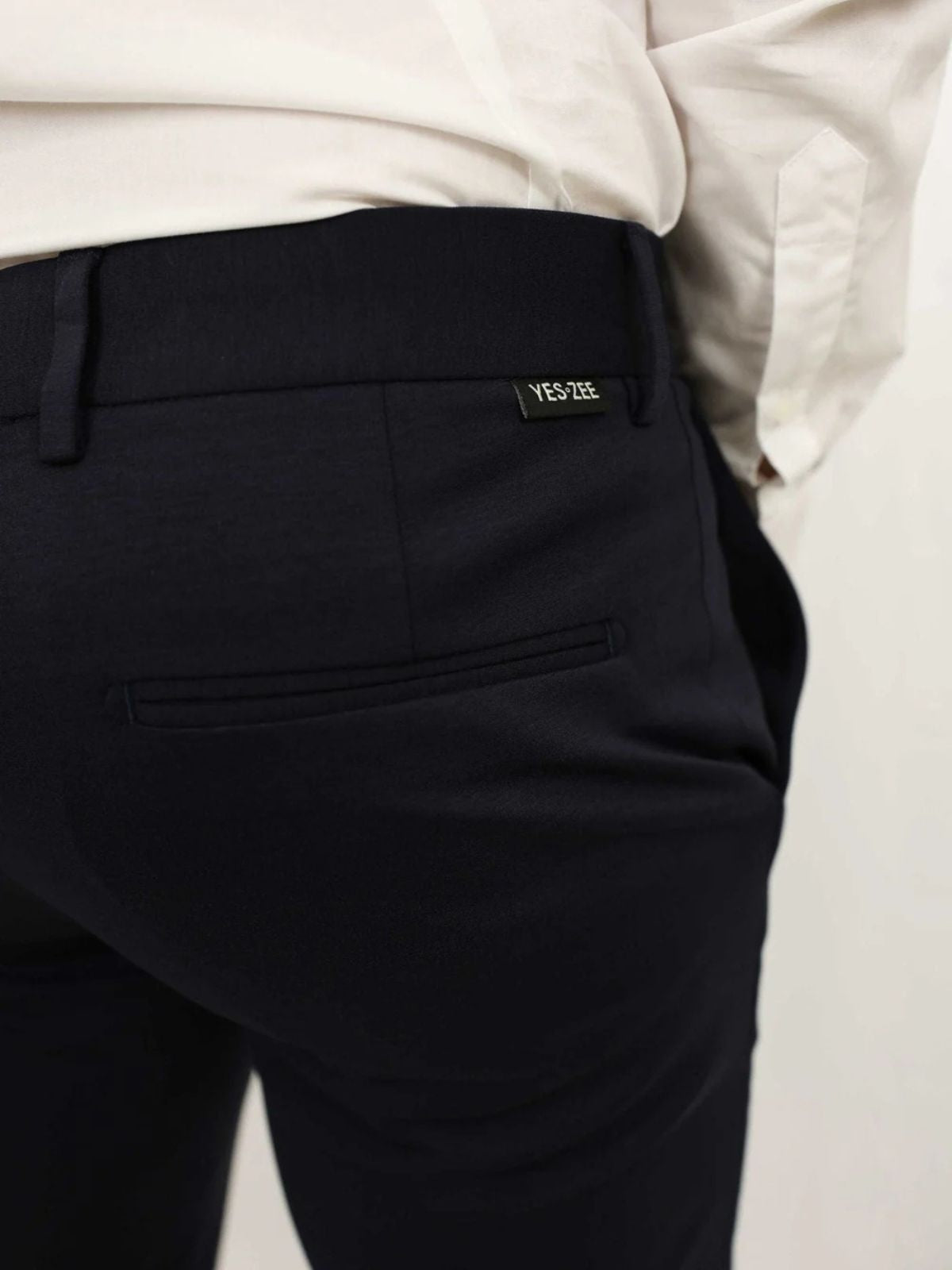 Yes Zee - Pantalone Chinos Senza Pinces E Risvolto - Uomo - World Fashion