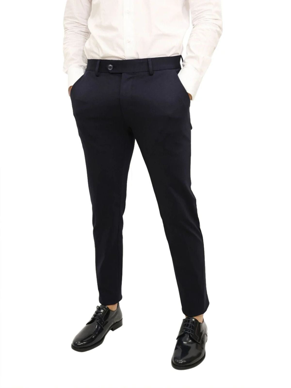 Yes Zee - Pantalone Chinos Senza Pinces E Risvolto - Uomo - World Fashion