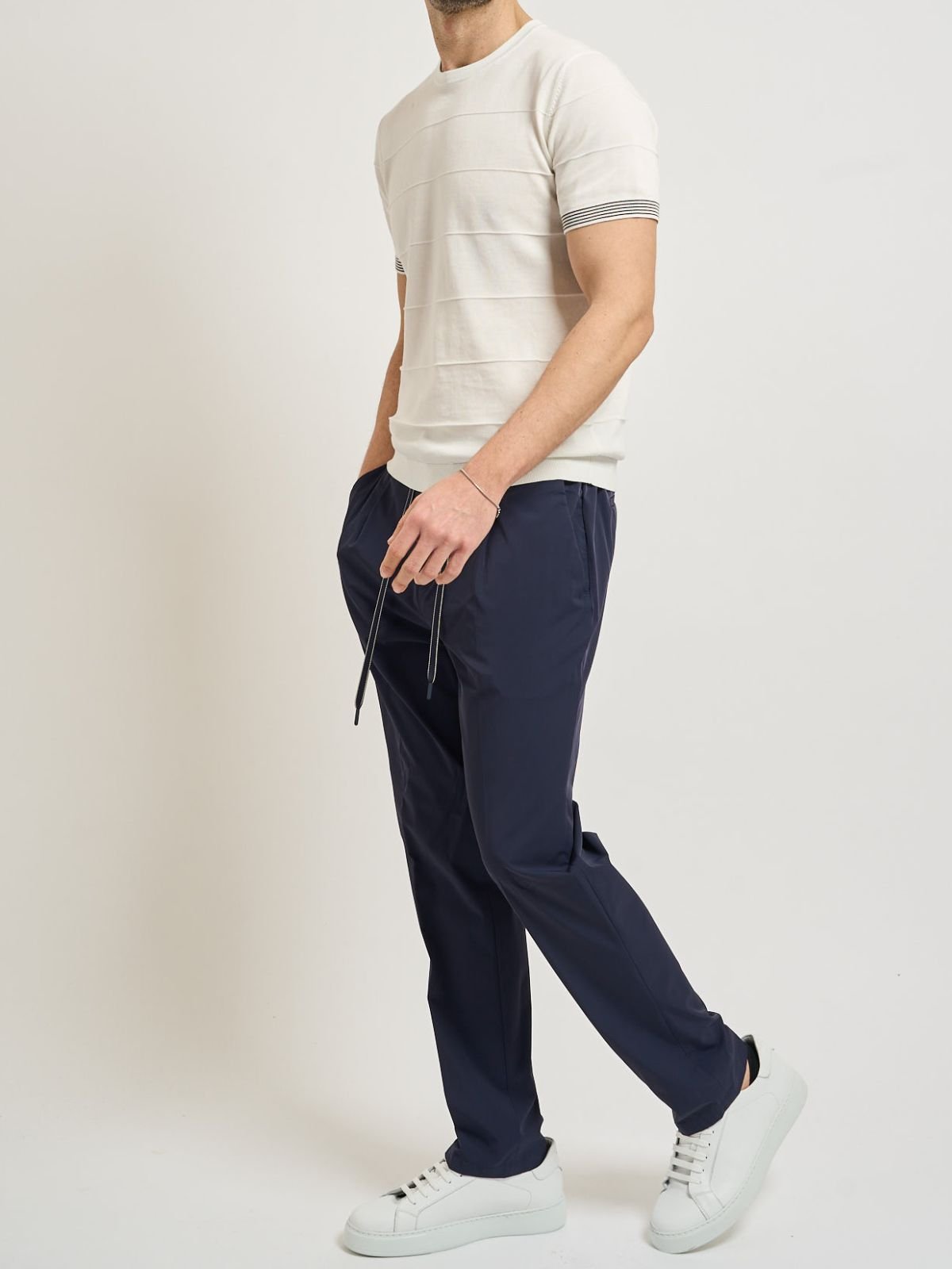 Yes Zee - Pantalone con coulisse ed elastico ai fianchi - Uomo - World Fashion