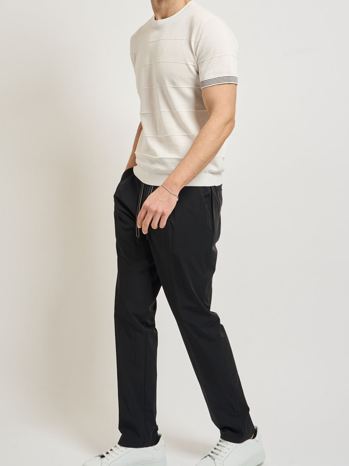 Yes Zee - Pantalone con coulisse ed elastico ai fianchi - Uomo - World Fashion