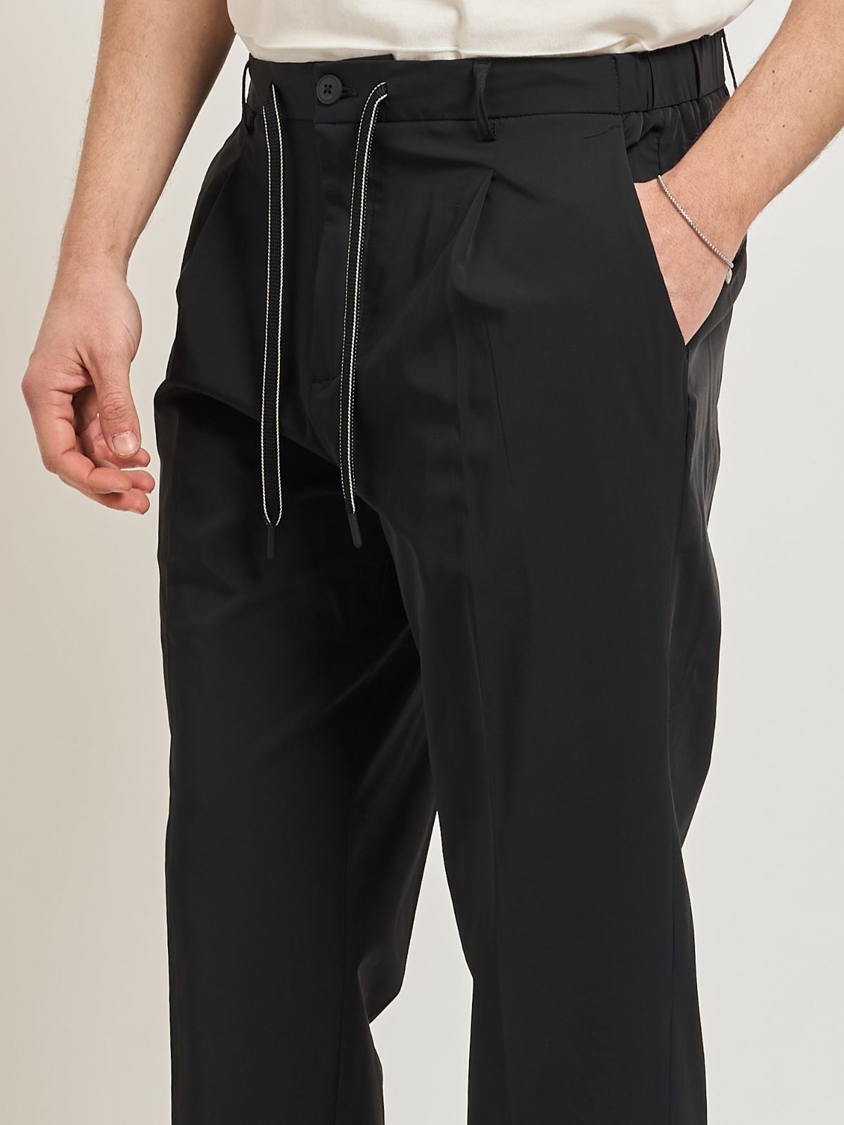 Yes Zee - Pantalone con coulisse ed elastico ai fianchi - Uomo - World Fashion