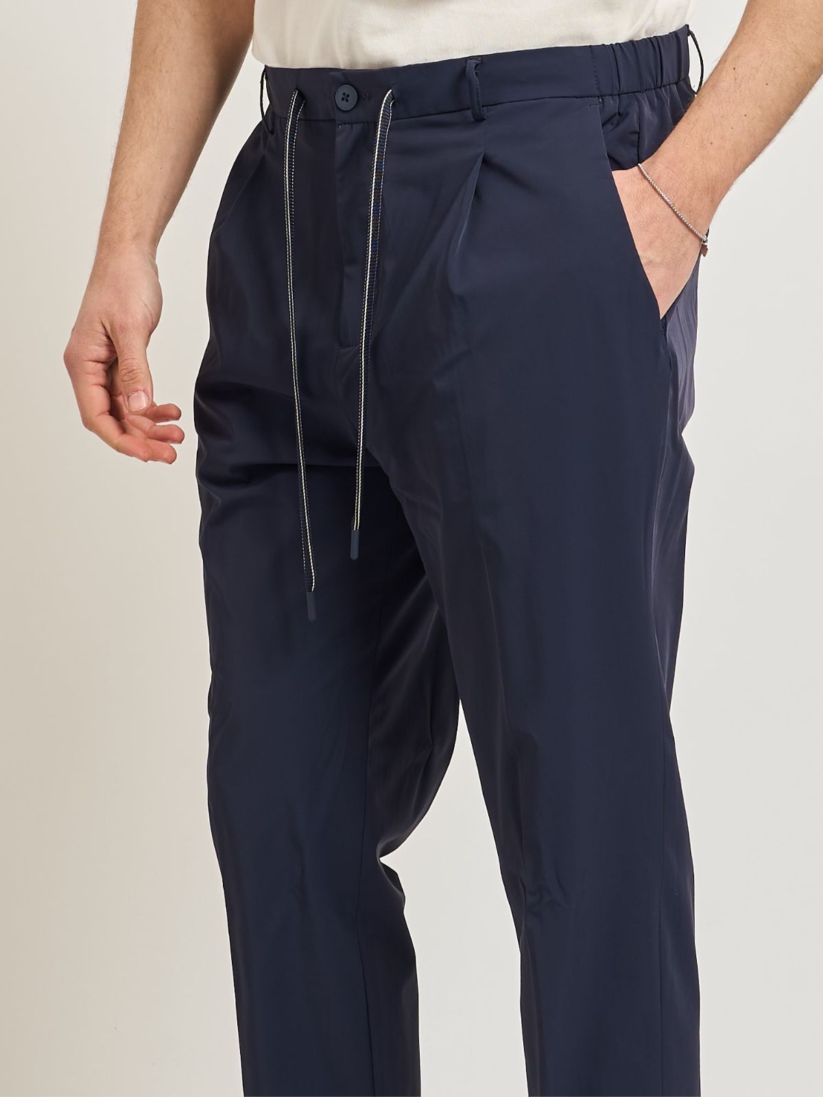 Yes Zee - Pantalone con coulisse ed elastico ai fianchi - Uomo - World Fashion