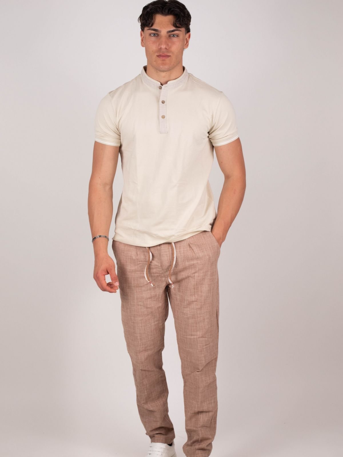 Yes Zee - Pantalone con coulisse ed elastico - Uomo - World Fashion